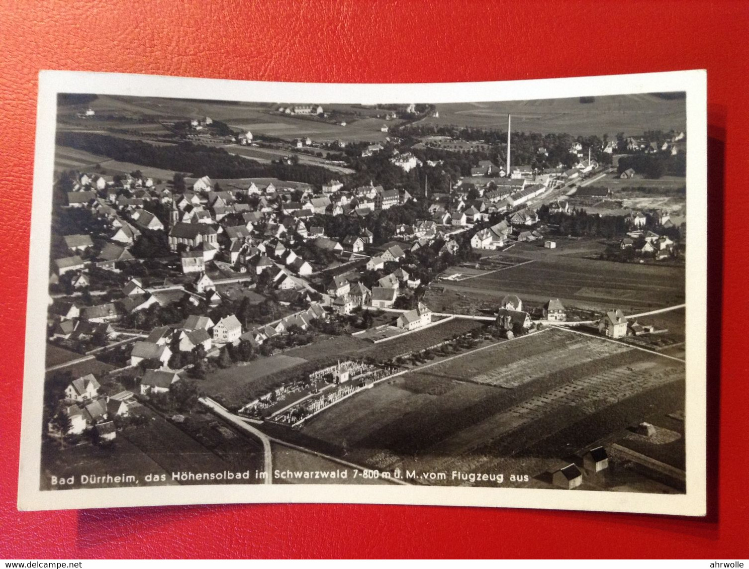 AK Bad Dürrheim Schwarzwald Fliegeraufnahme 1952 Sonderstempel - Bad Duerrheim