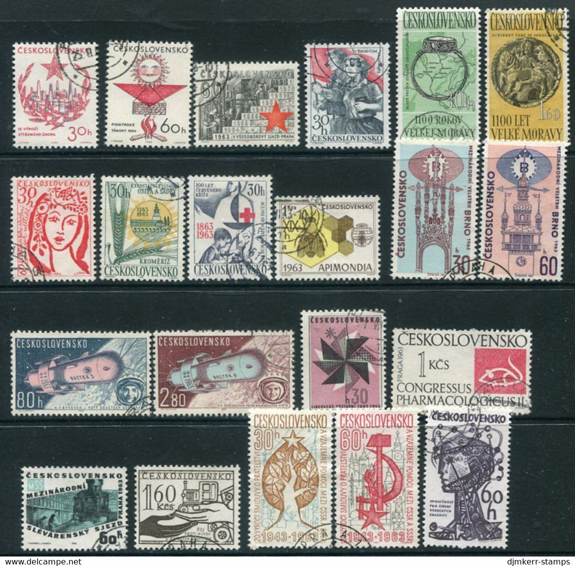 CZECHOSLOVAKIA 1963 Fifteen Complete Issues Used. - Used Stamps