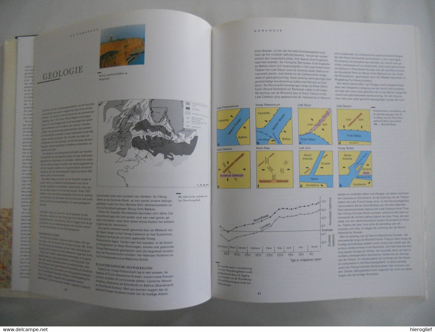 DE NOORDZEE Piet De Wolf Zeekaarten Geologie Ecosysteem Visserij Fossielen Vogels Vissen Planten Plankton Olie Gas Zee - Geografía