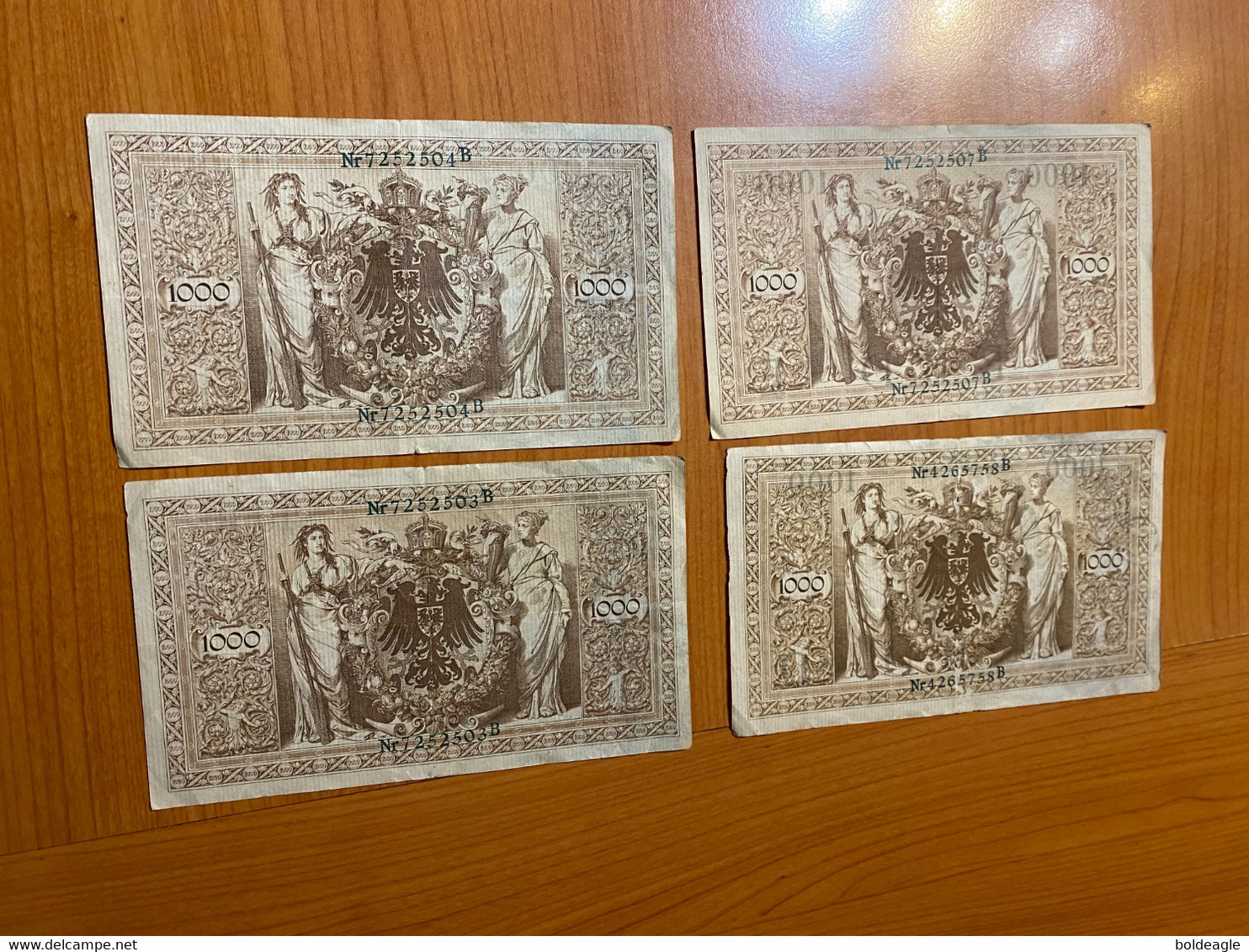 Allemagne - Lot De 4 Billets 1000 Mark 1910 - 1.000 Mark
