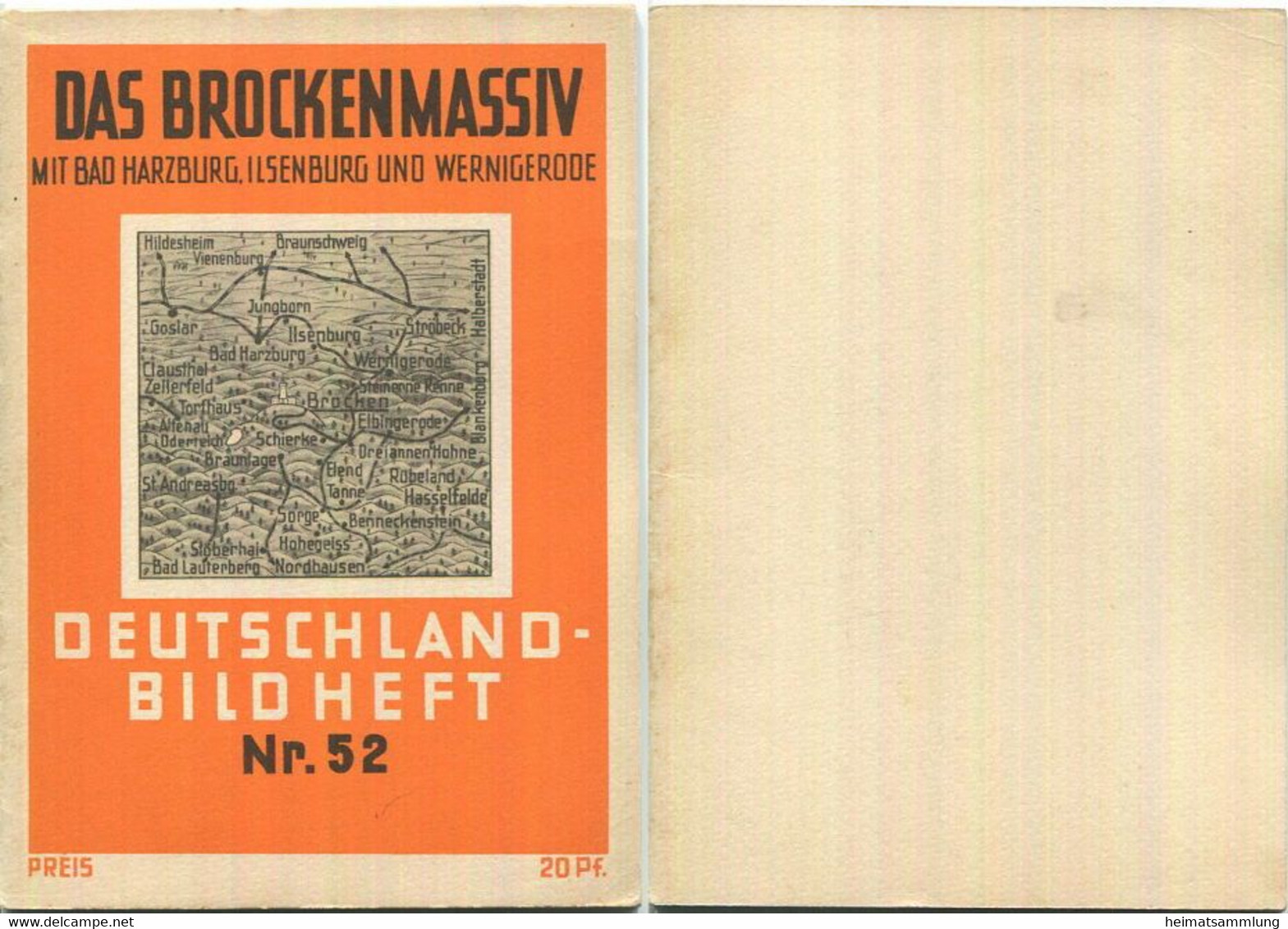 Nr. 52 Deutschland-Bildheft - Das Brockenmassiv - Bad Harzburg - Ilsenburg Und Wernigerode - Sonstige & Ohne Zuordnung