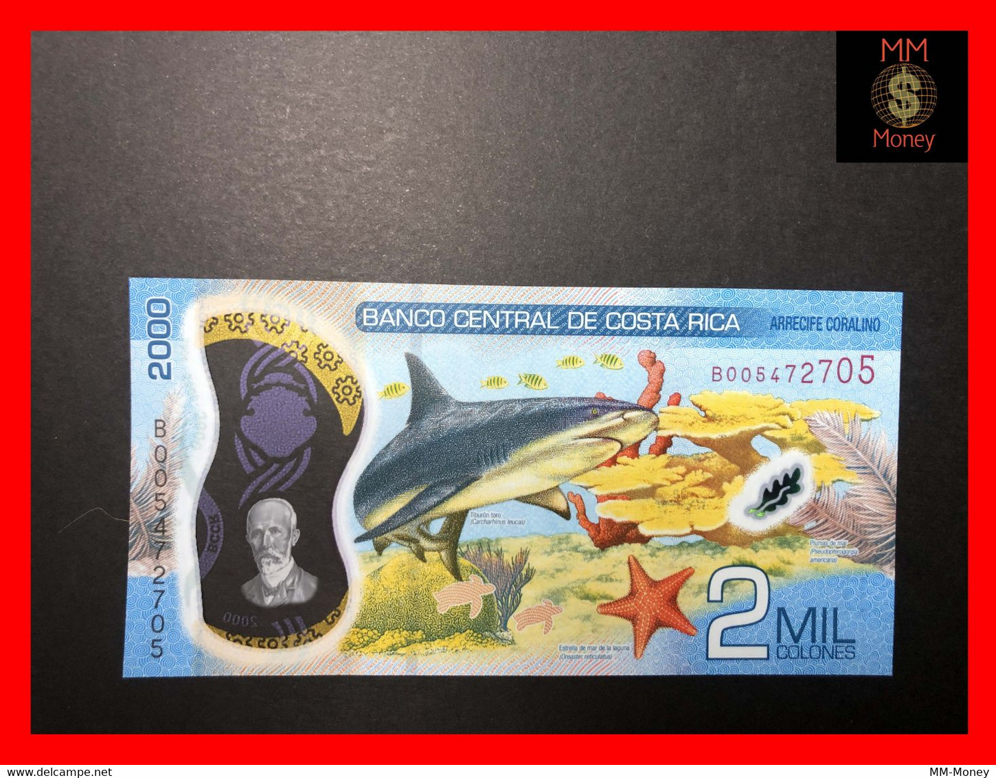 COSTA RICA 2.000 2000 Colones  14.9.2018 (issued 2020)  P. 280  New   Polymer  UNC - Costa Rica