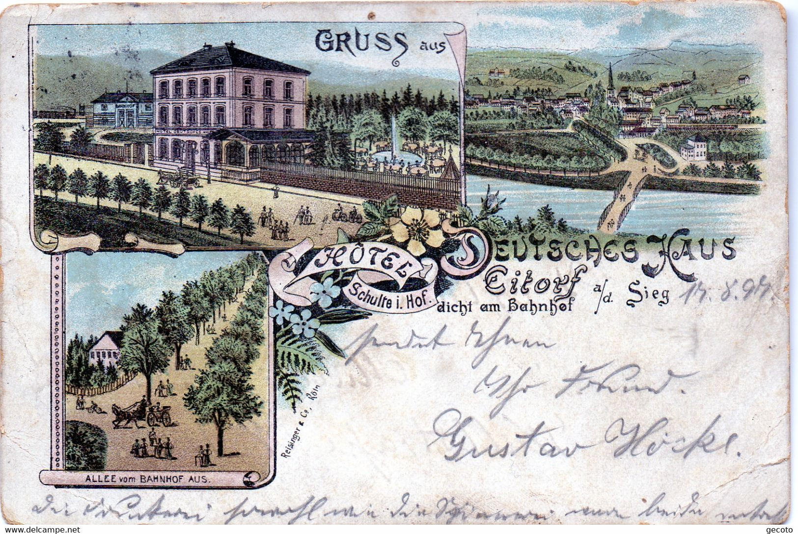 Gruss Aus Eitorf En 1897 - Altri & Non Classificati