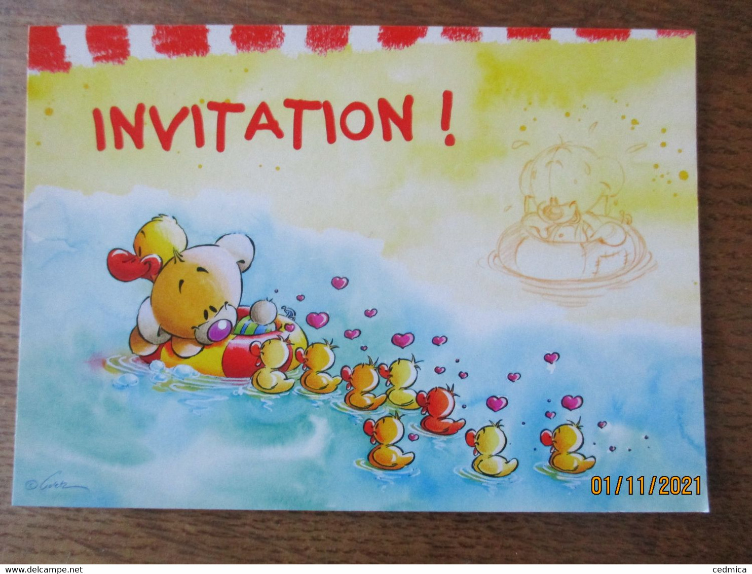 INVITATION  !  CARTE POSTALE 60 - Diddl