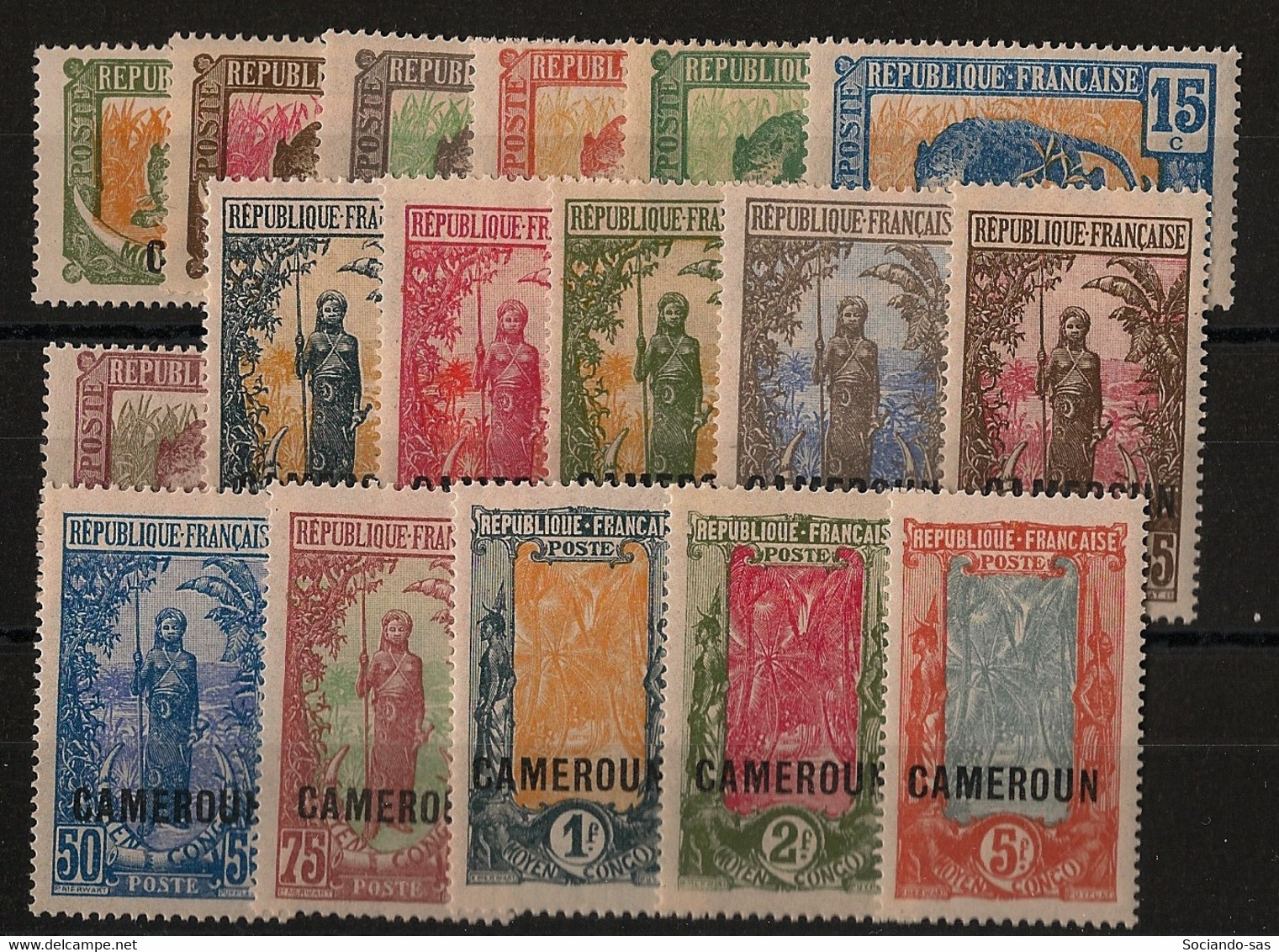 CAMEROUN - 1921 - N°Yv. 84 à 100 - Série Complète - Neuf Luxe ** / MNH / Postfrisch - Nuovi