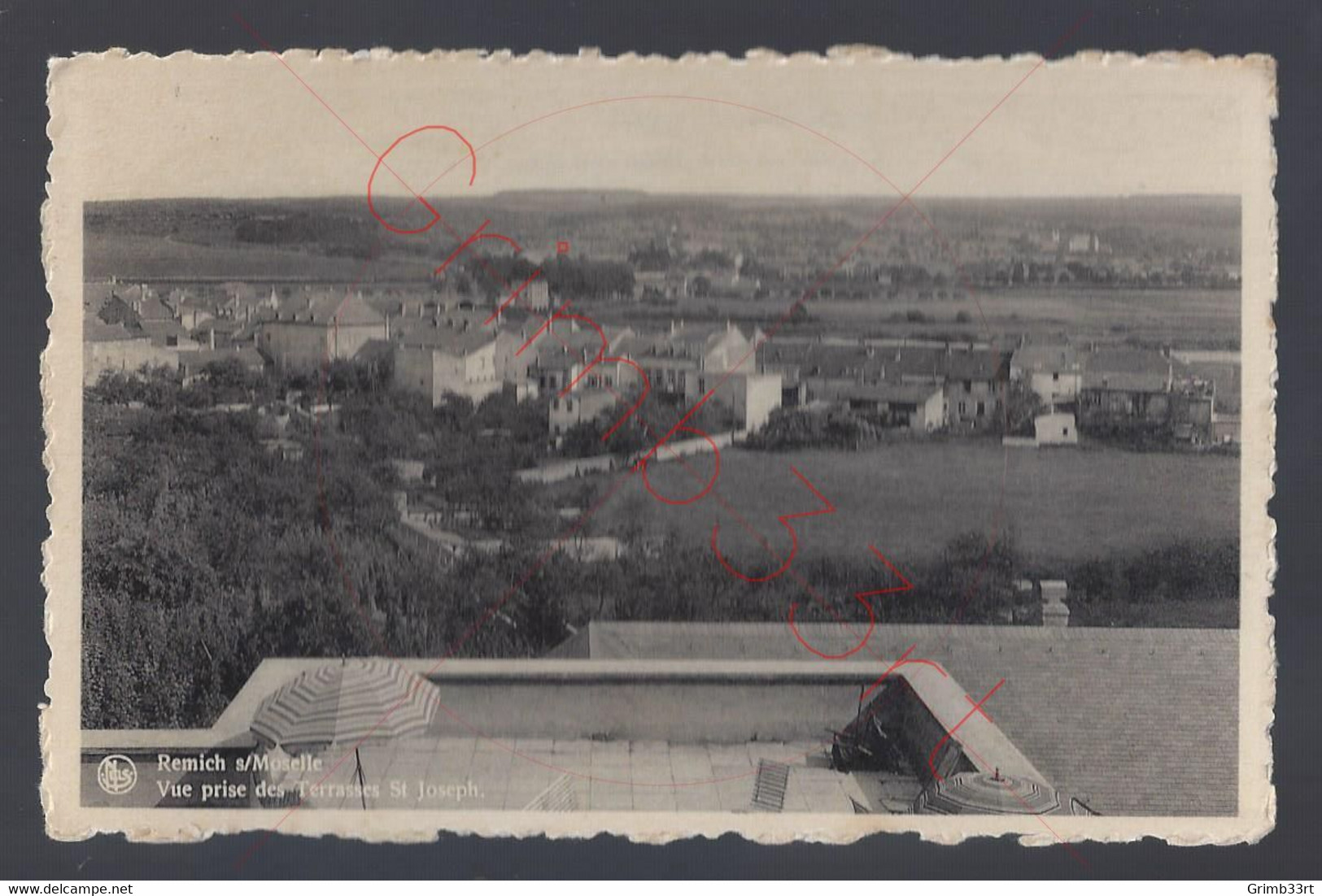 Remich S/Moselle - Vue Prise Des Terrasses St Joseph - Postkaart - Remich
