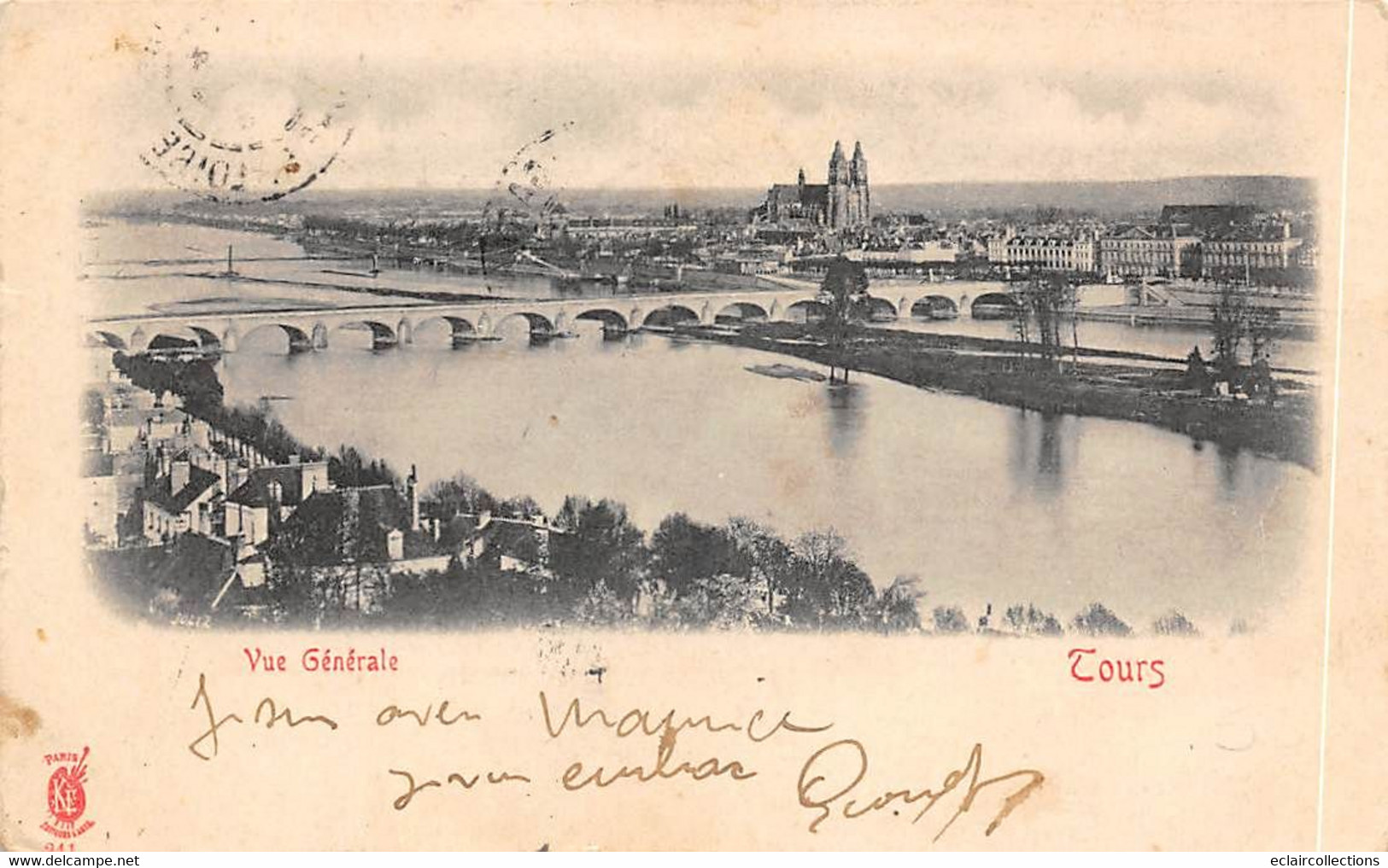 Tours       37          Quais-Ponts   Vue Générale  Editeur Kunzli    (voir Scan) - Tours