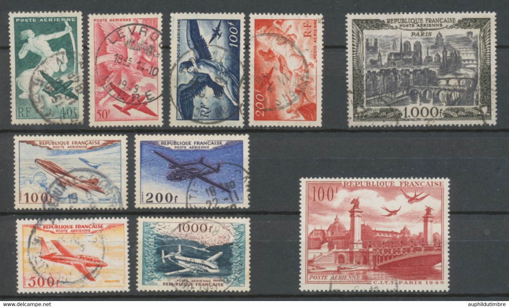 France Lot Poste Aérienne Oblitérés, Bonnes Valeurs. TTB H2631 - 1927-1959 Usati