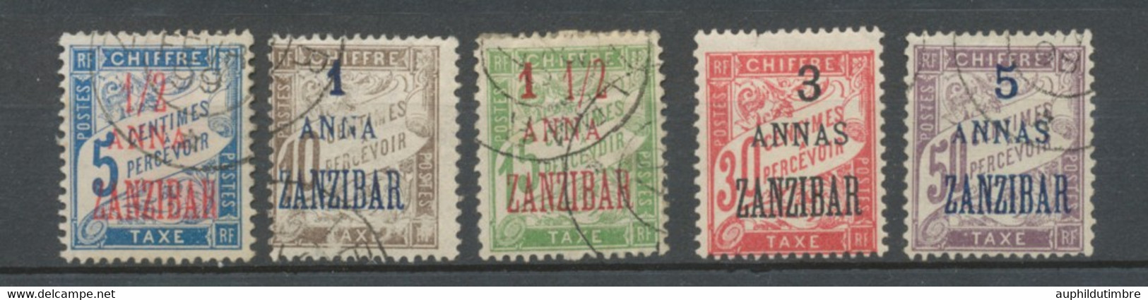 ZANZIBAR TAXE N°1 à 5 Obl/N*. Cote 97 €.  B/TB. H2656 - Used Stamps