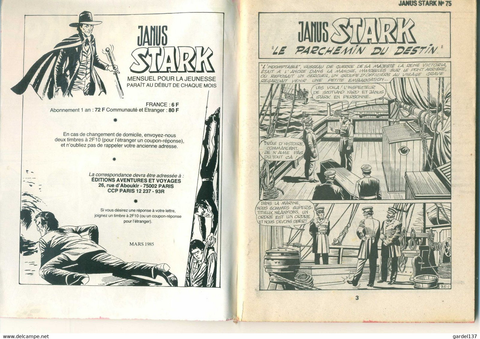 Janus Stark  N°75 Mars-85 - Janus Stark