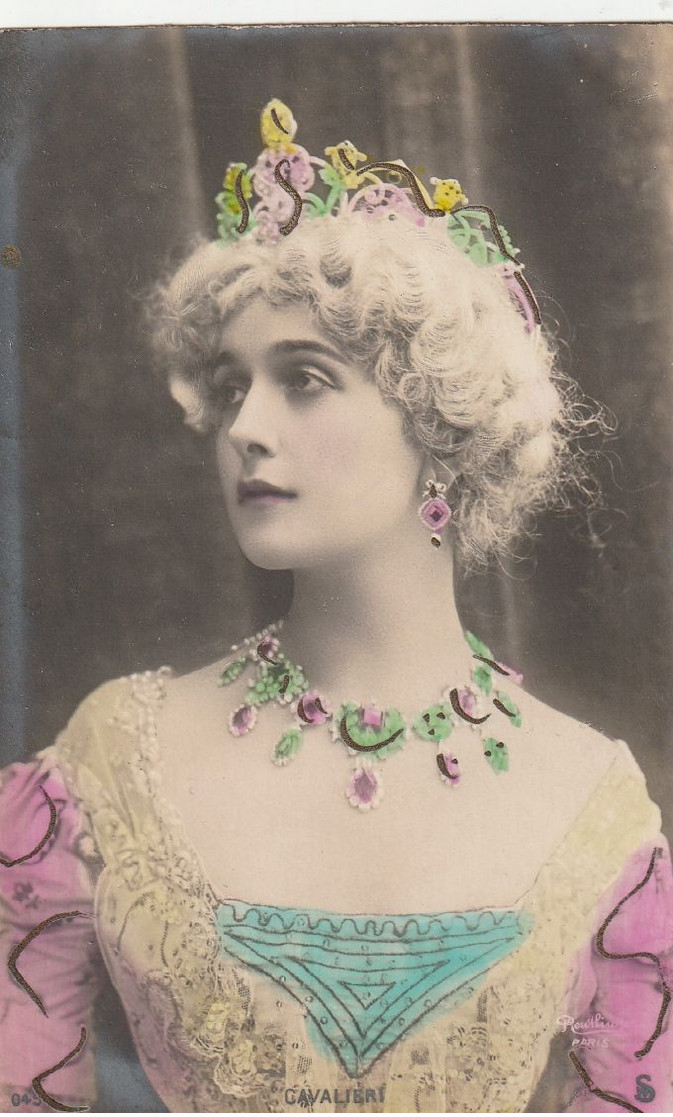 CPA 1900's Femme Woman Opera Actress CAVALIERI Hand Tinted Reutlinger - Frauen