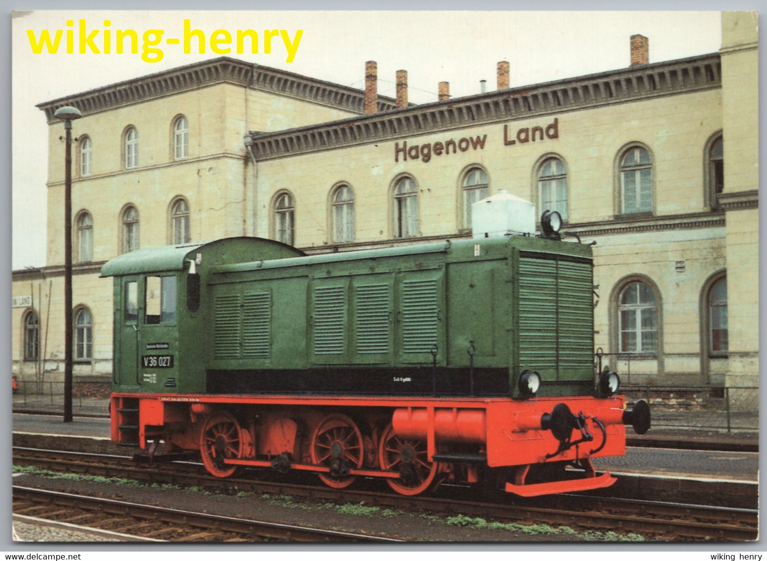 Hagenow - Traditionslokomotive V 36 027 Des Bw Hagenow Land - Lokomotive Am Bahnhof - Hagenow