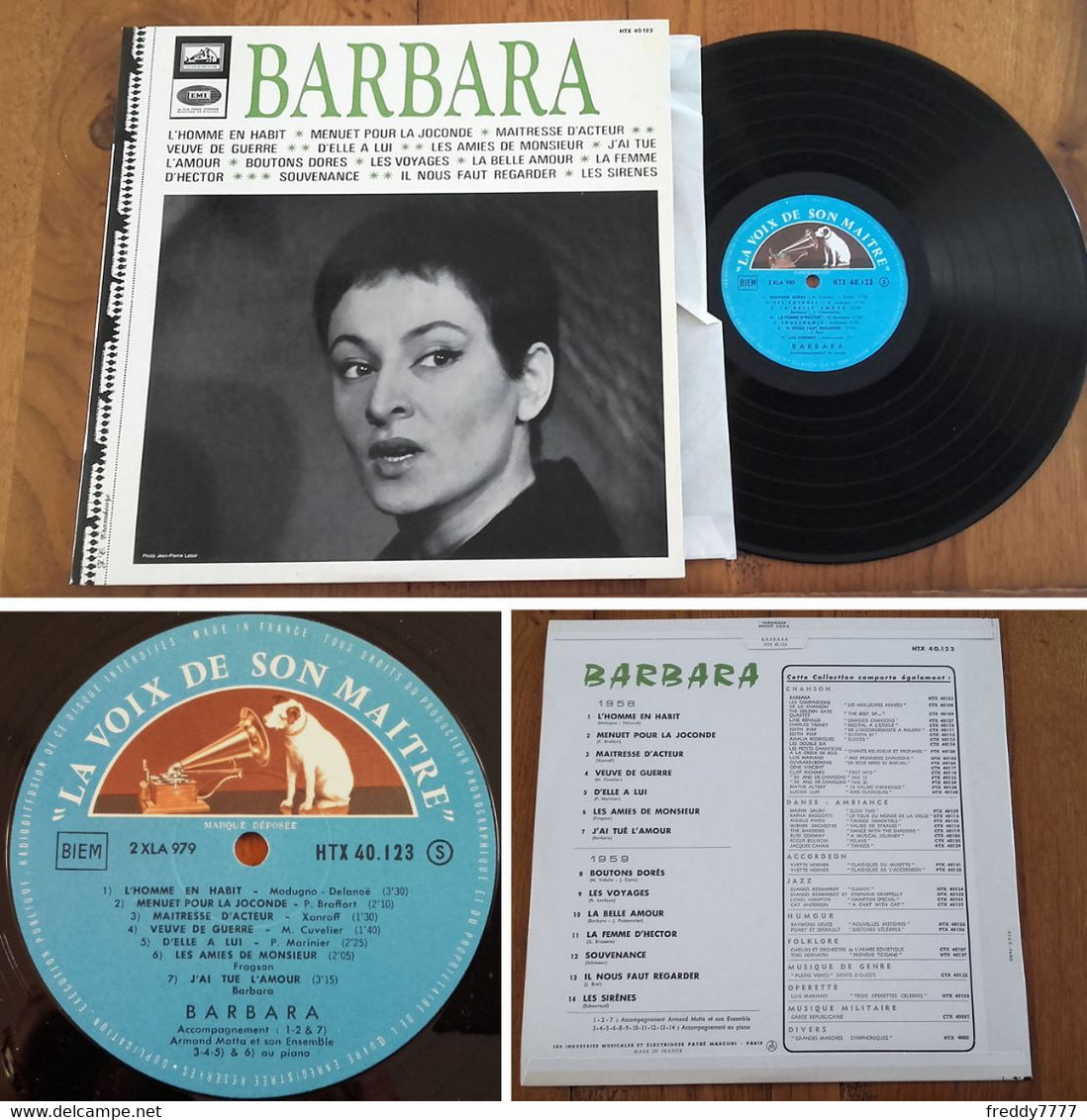 RARE French LP 33t RPM BIEM (12") BARBARA (Lang, 1966) - Verzameluitgaven