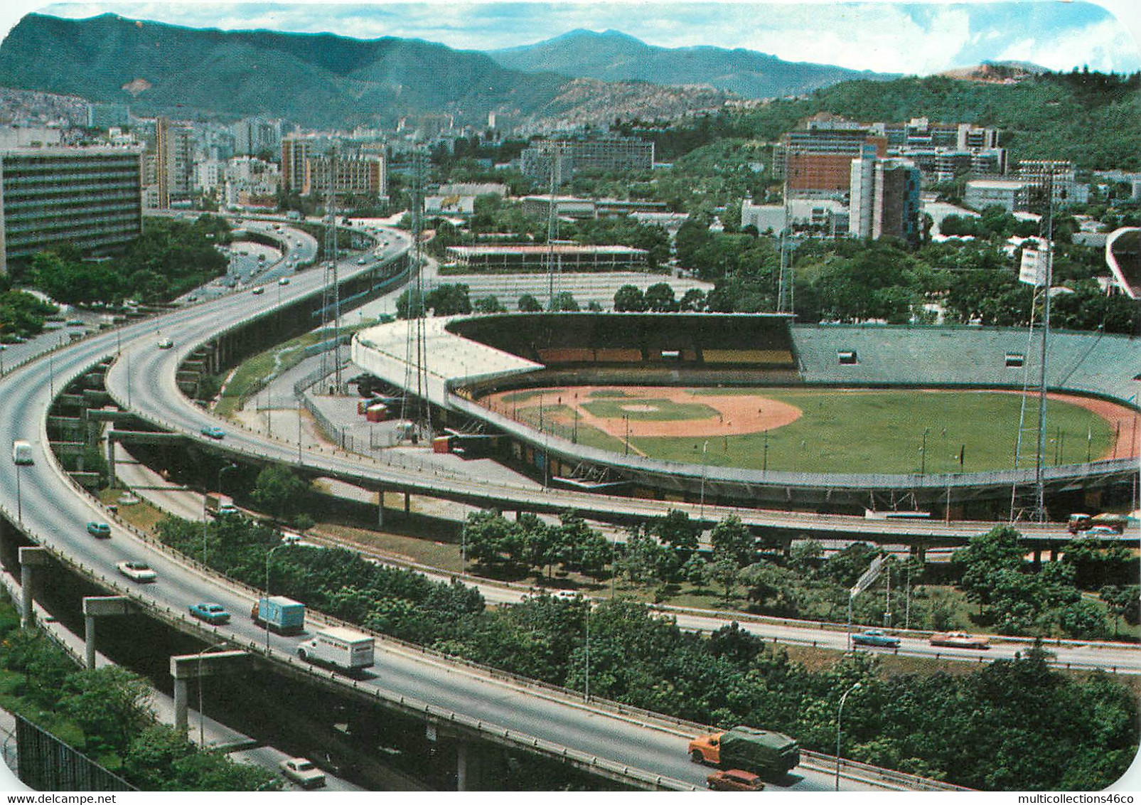 011121 - VENEZUELA CARACAS Estadio De Baseball De La Ciudad Universitaria Con Autopista - Sport - Venezuela