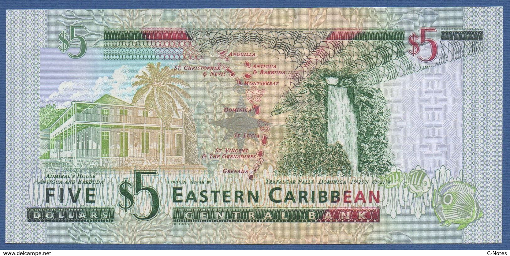 EAST CARIBBEAN STATES - Grenada - P.42G – 5 Dollars ND (2003) UNC Serie L161609G - East Carribeans