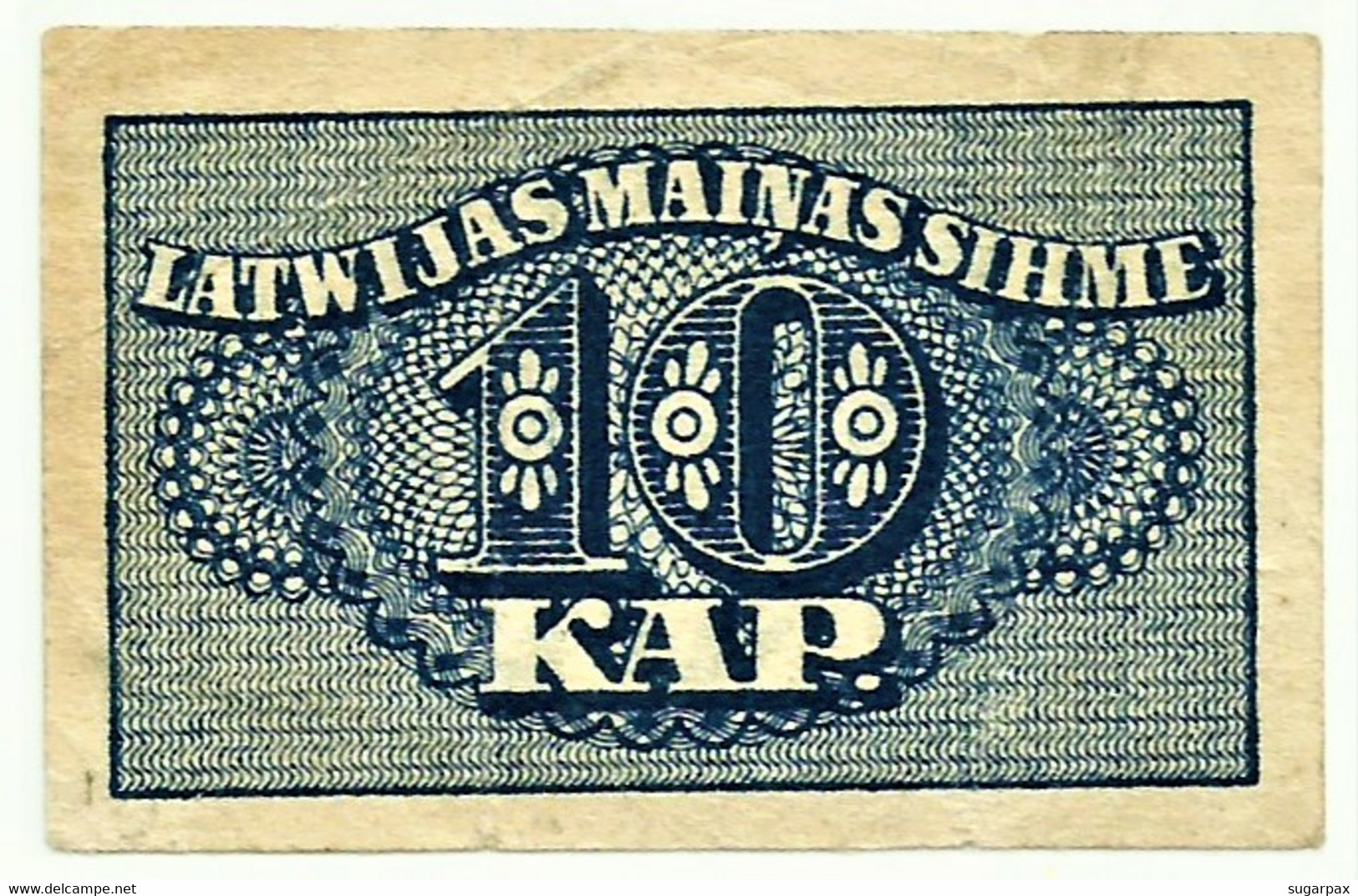 Latvia - 10 Kapeikas - ND ( 1920 ) - Pick: 10 - Letónia - Letland