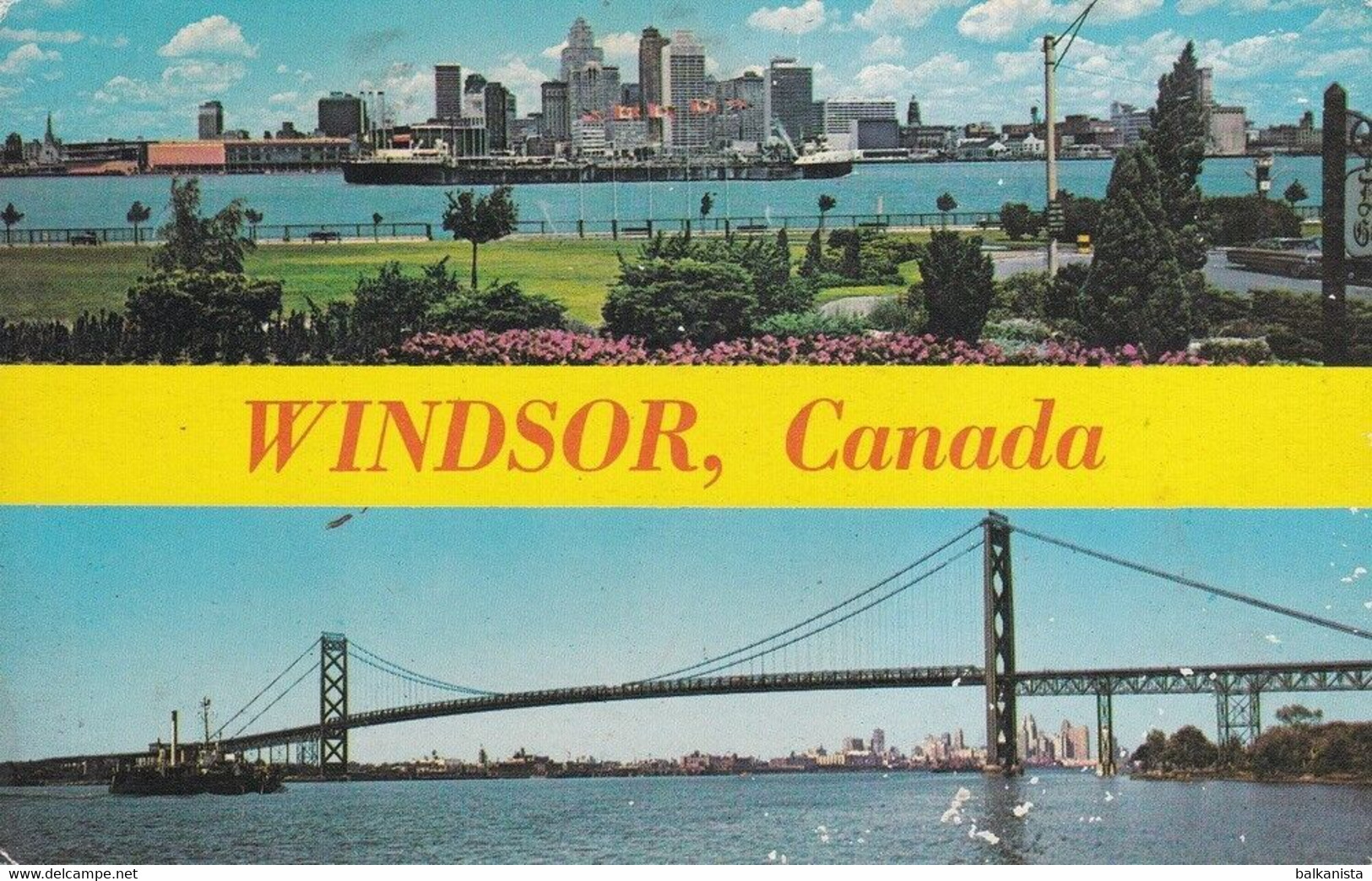 Canada Windsor Ontario The City Of Roses Postcard - Windsor