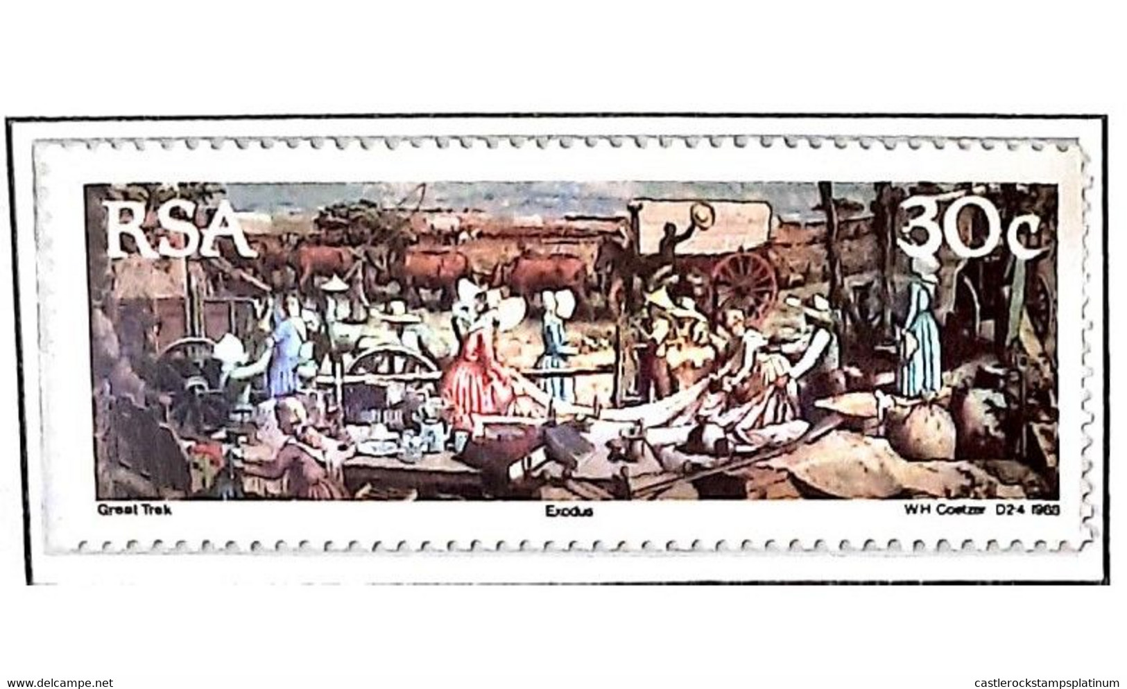 P) 1988 SOUTH AFRICA, ANNIVERSARY OF THE BÓER MIGRATION, STAGE OF THE TRIP, SOUVENIR MINISHEET, MNH - Other & Unclassified