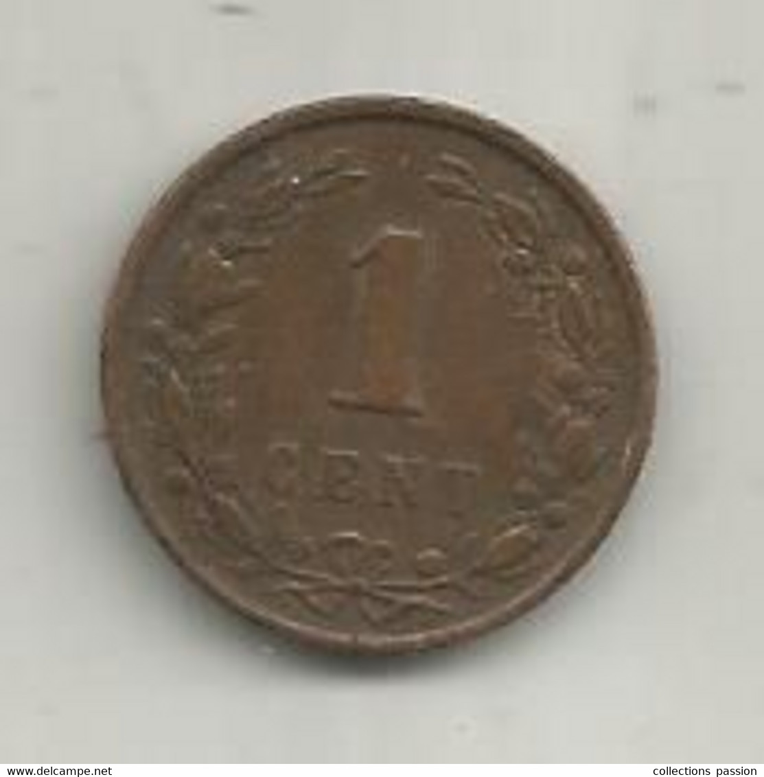 Monnaie , PAYS BAS, Koningrijk Der Nederlanden, 1892, 1 Cent , 2 Scans - 1 Centavos