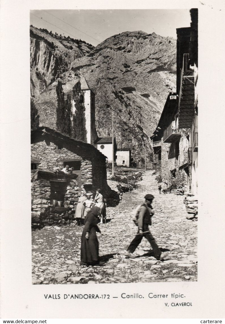 VALLS D'ANDORRA,ANDORRE,1953,CARTE PHOTO - Andorra