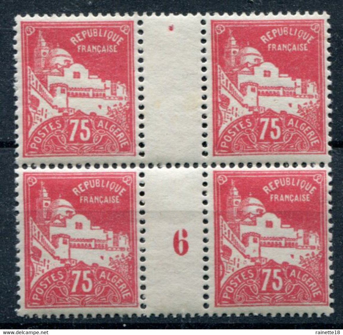 Algérie      49 **        Bloc De 4 ,millésime 6 - Unused Stamps