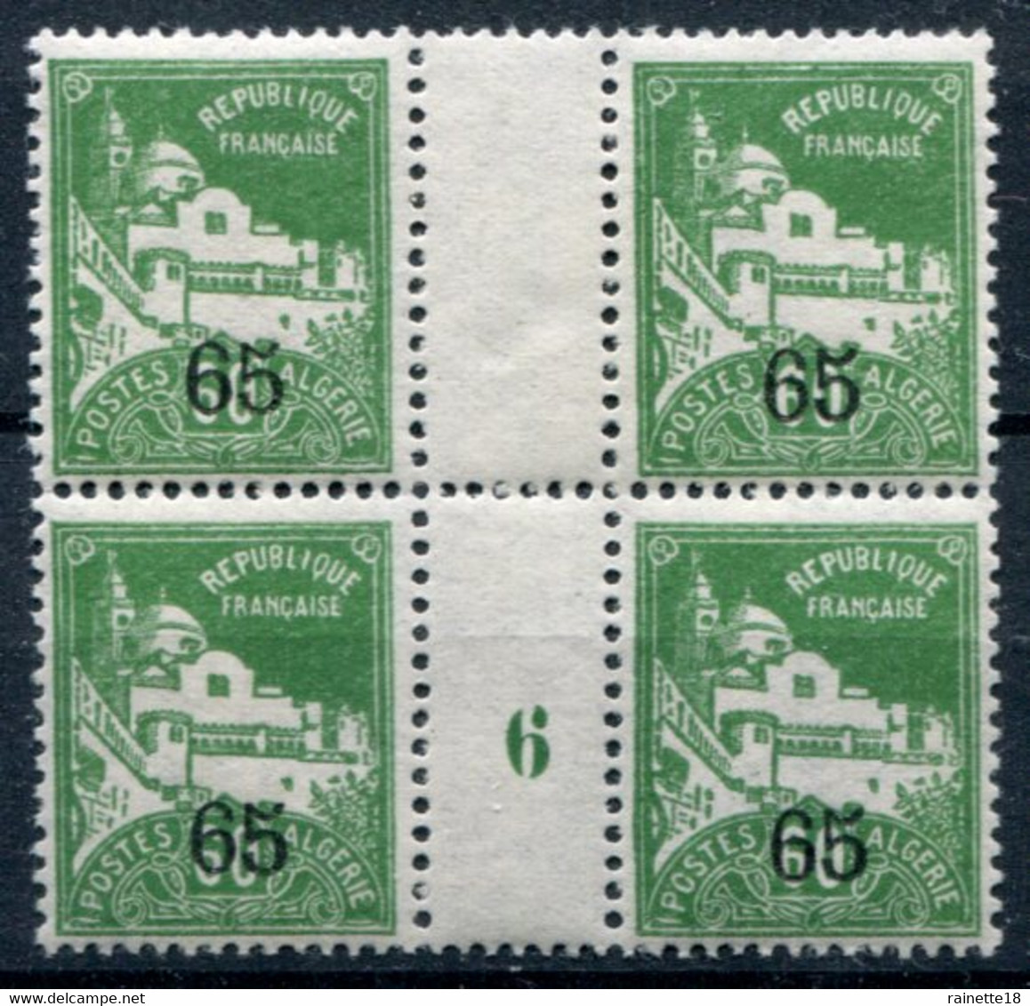 Algérie       74 **        Bloc De 4  ,millésime 6 - Unused Stamps