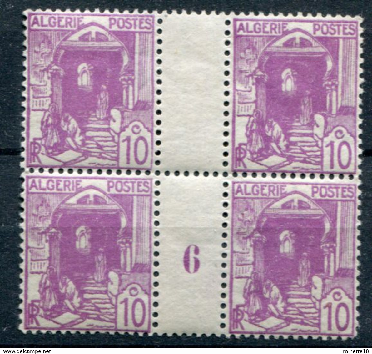 Algérie       38 **  Bloc De 4, Millésime 6 - Unused Stamps