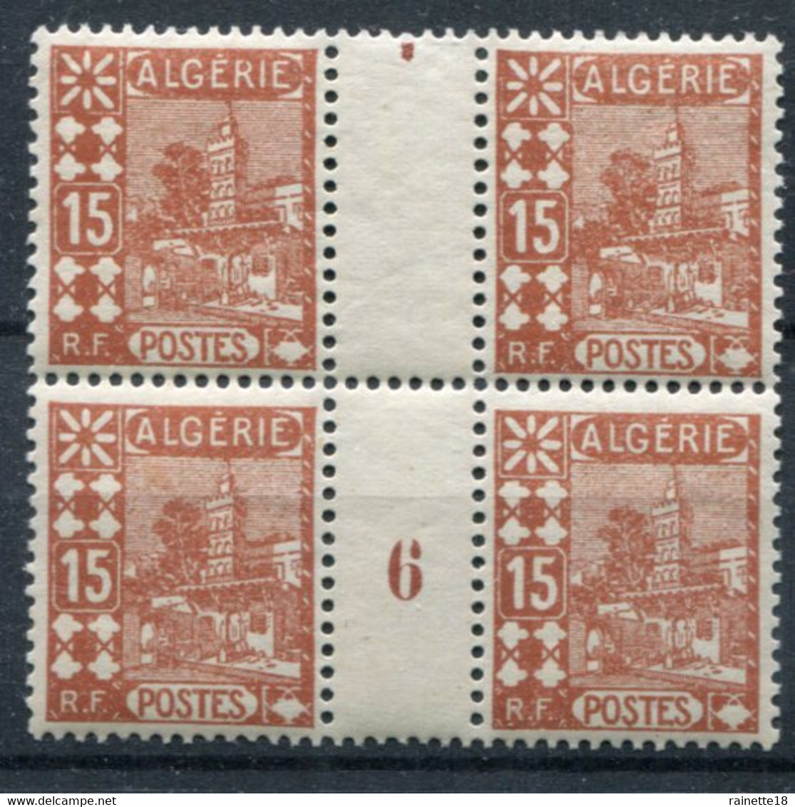 Algérie       39 **  Bloc De 4, Millésime 6 - Unused Stamps