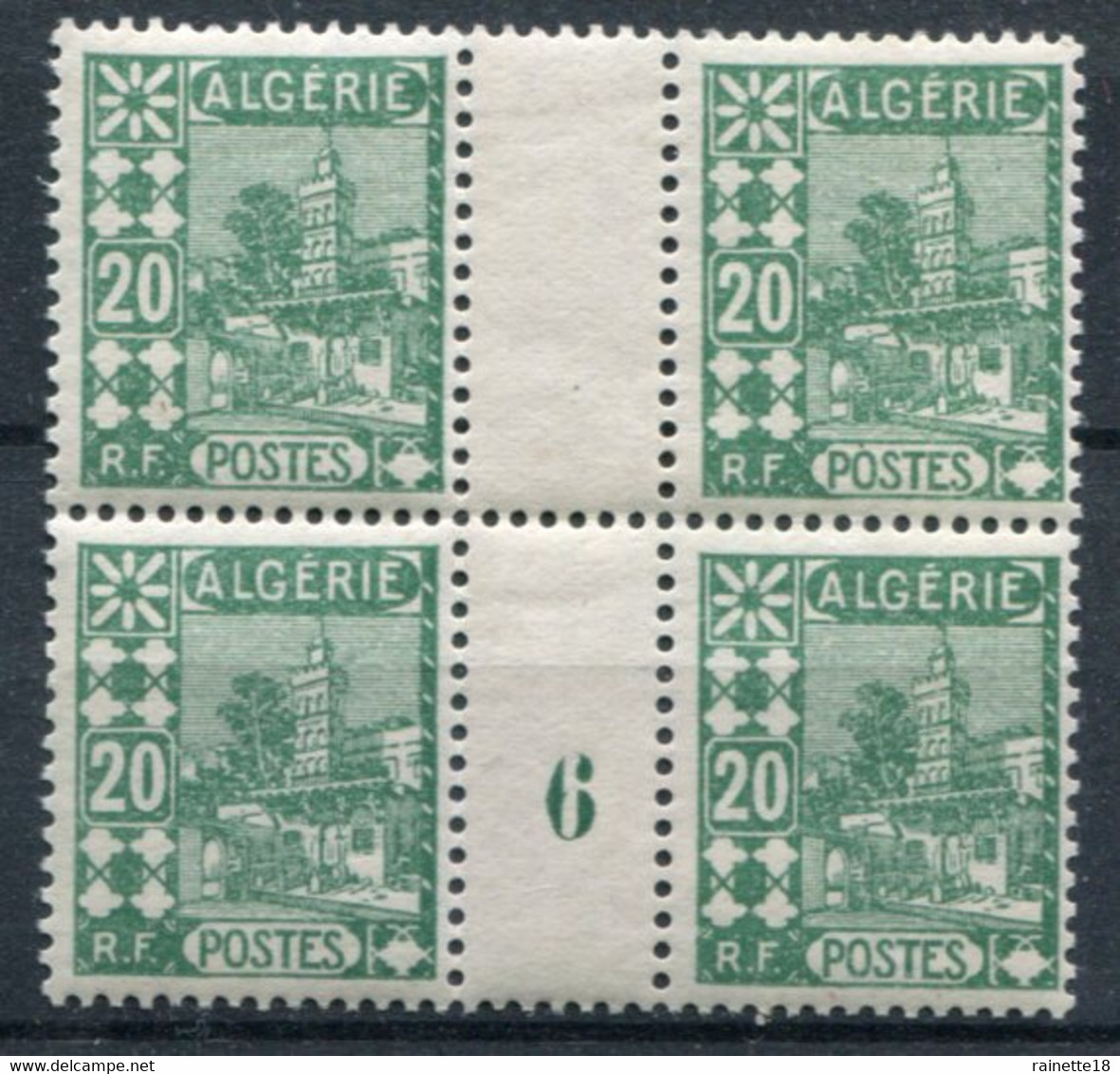 Algérie       40 **  Bloc De 4, Millésime 6 - Unused Stamps