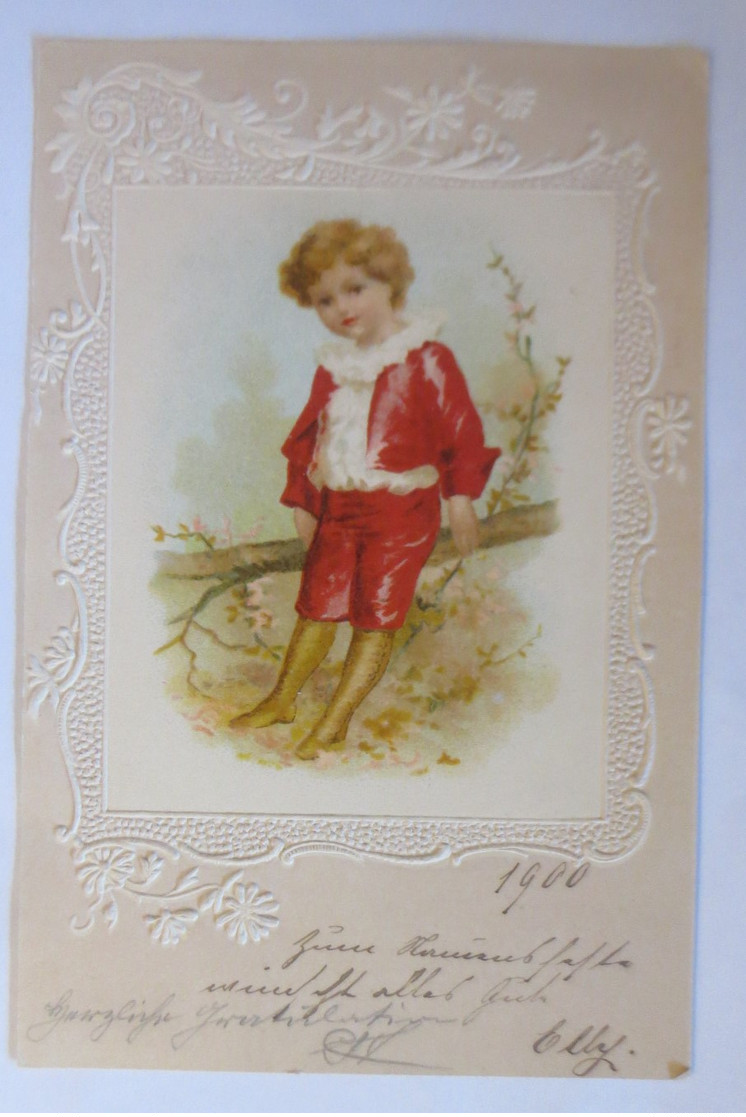 Kinder Mode, Baum,  1900, Prägekarte ♥ (45361)  - Andere & Zonder Classificatie
