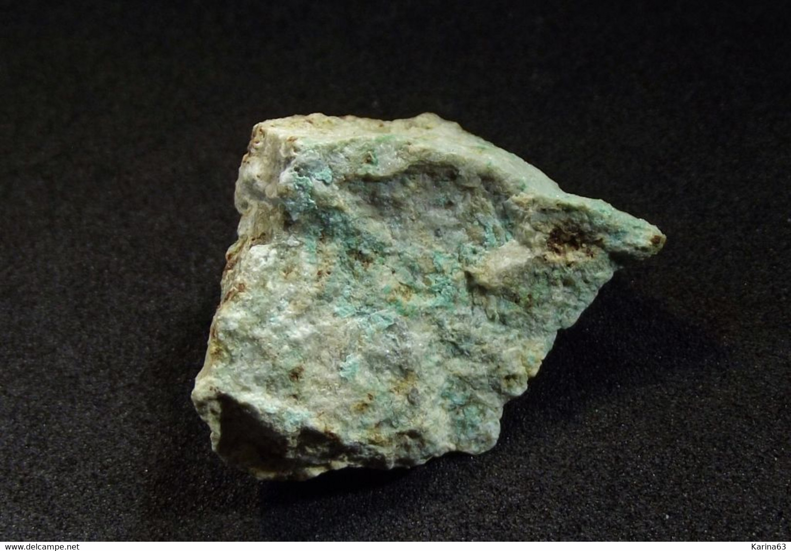 Varlamoffite With Turquoise ( 2 X 2 X 2 Cm ) - Gunheath China Clay Pit -  Treverbyn, Cornwall, England -  UK - Minéraux