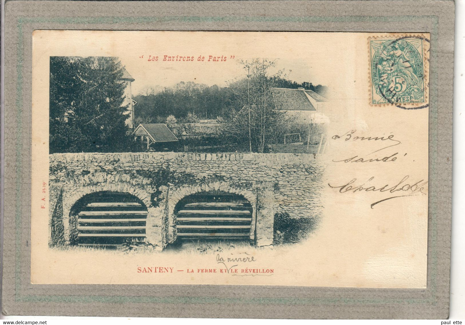 CPA - (94) SANTENY - Aspect De La Ferme Et De La Rivière Le Réveillon En 1900 - Santeny