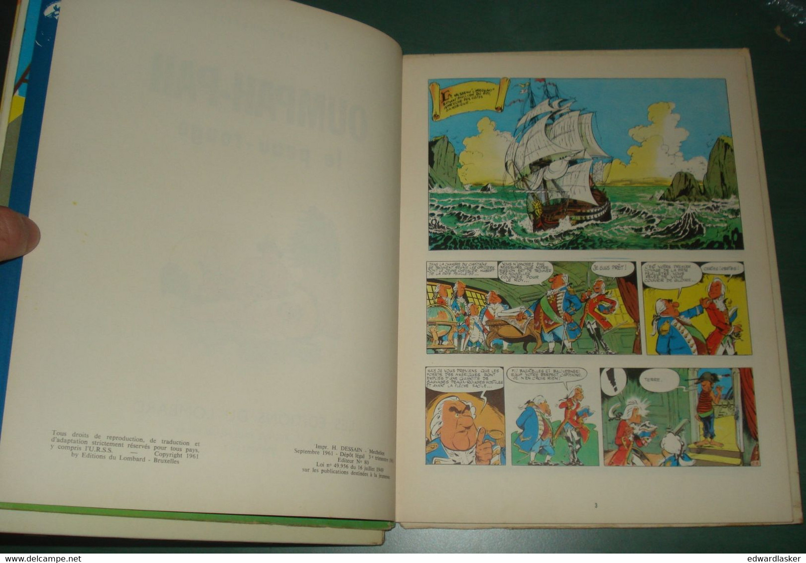 OUMPAH-PAH le peau rouge + et les pirates /Goscinny Uderzo - réédition (1966) Dargaud ( Lombard )