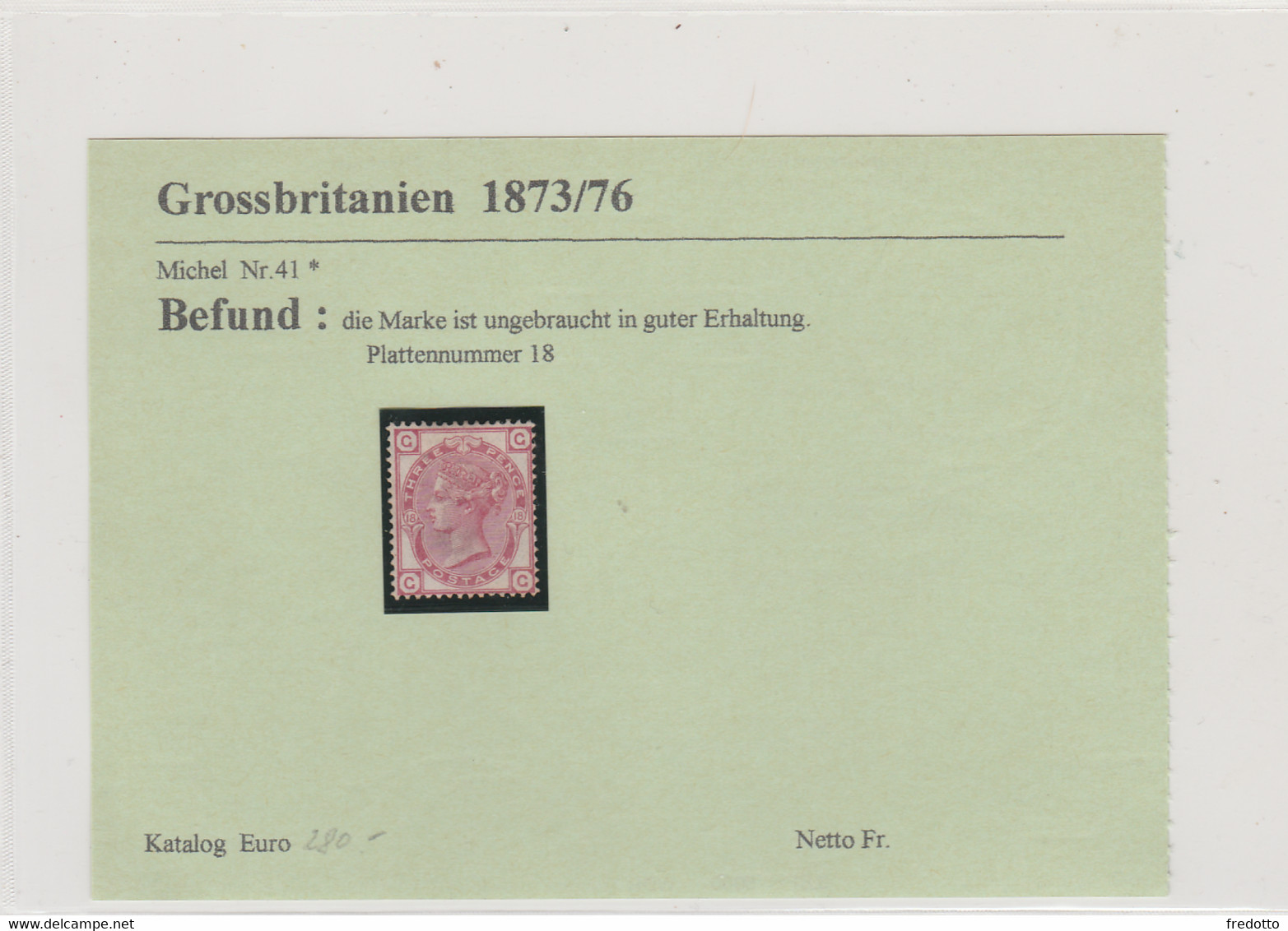 Grossbritannien Ungelaufen * 1873/76 - Unused Stamps