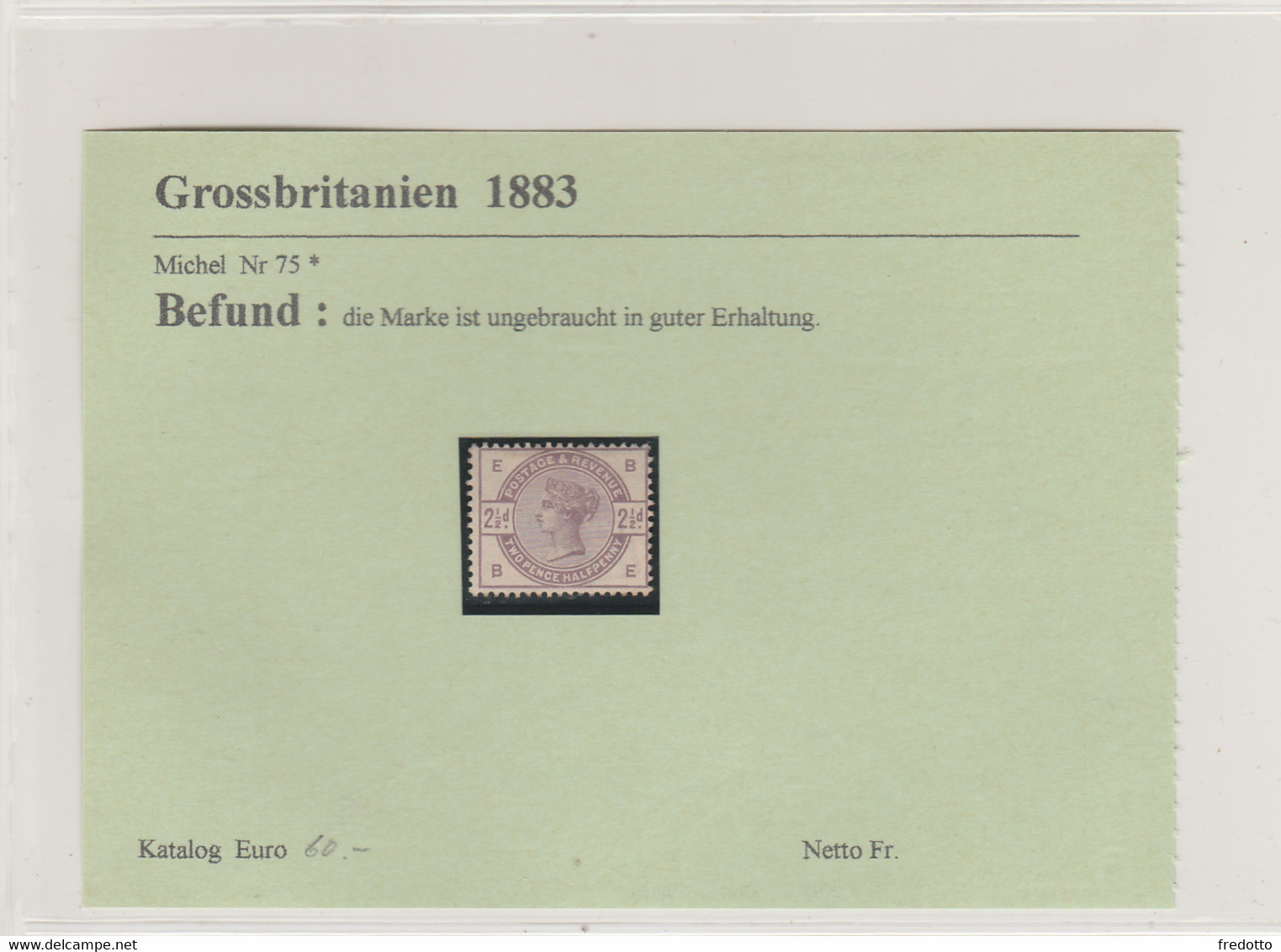Grossbritannien Ungelaufen * 1883 - Unused Stamps
