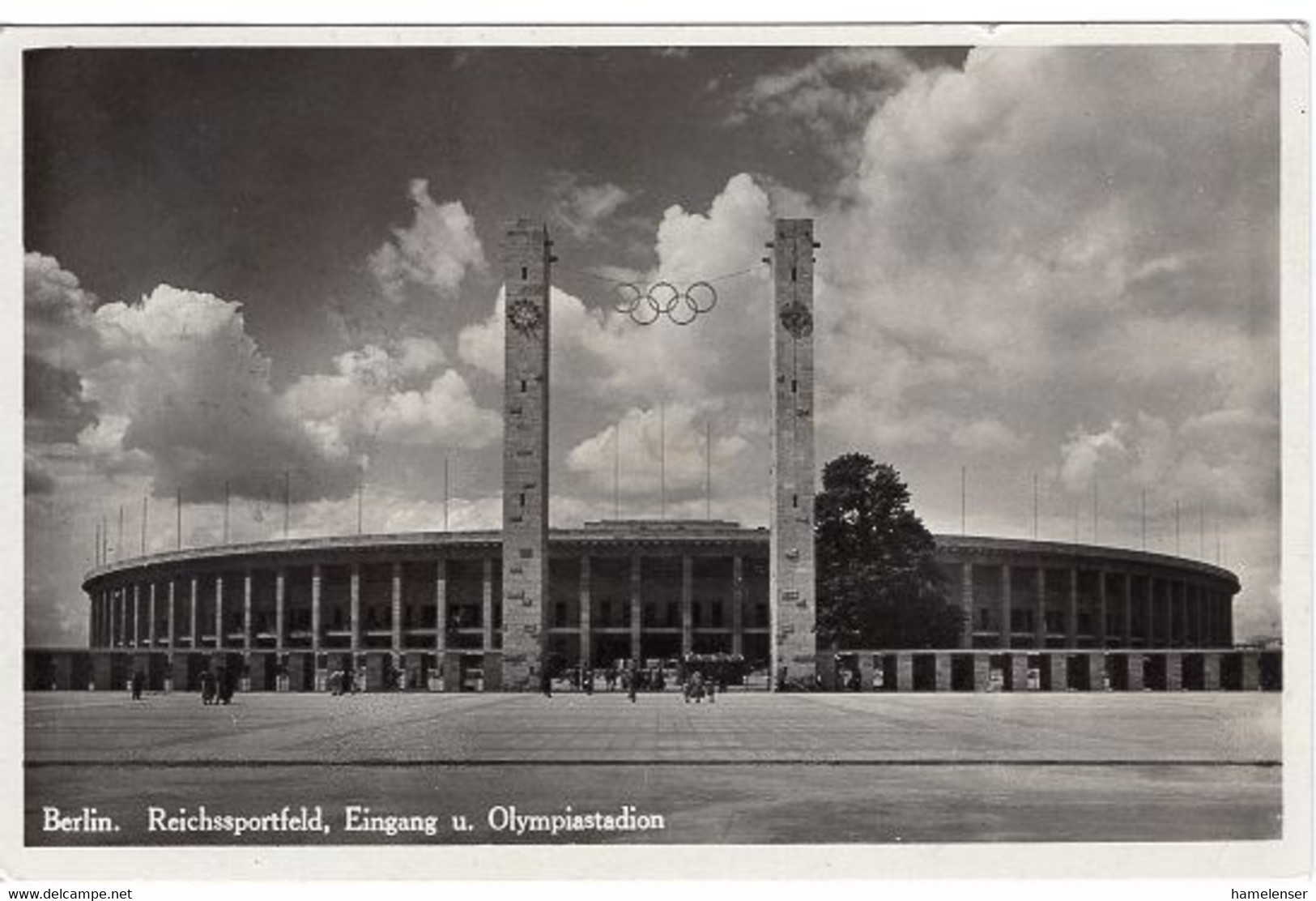 49791 - Deutsches Reich - 1936 - 6Pfg. Hindenburg EF A. AnsKte. BERLIN - KdF-STADT -> Muenchen - Estate 1936: Berlino