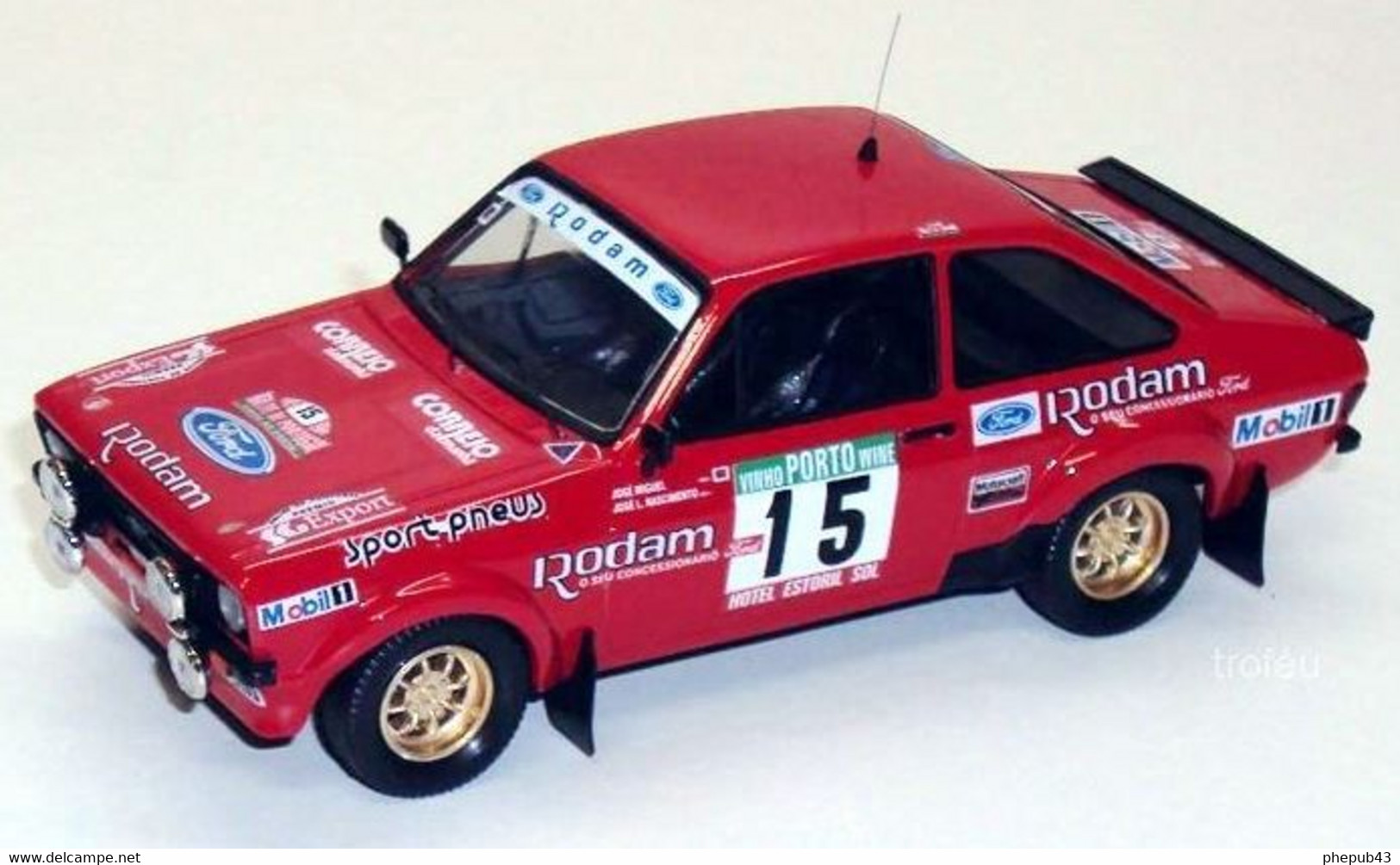 Ford Escort MKII - Miguel/Nascimento - Rally Portugal 1985 #15 - Troféu - Trofeu