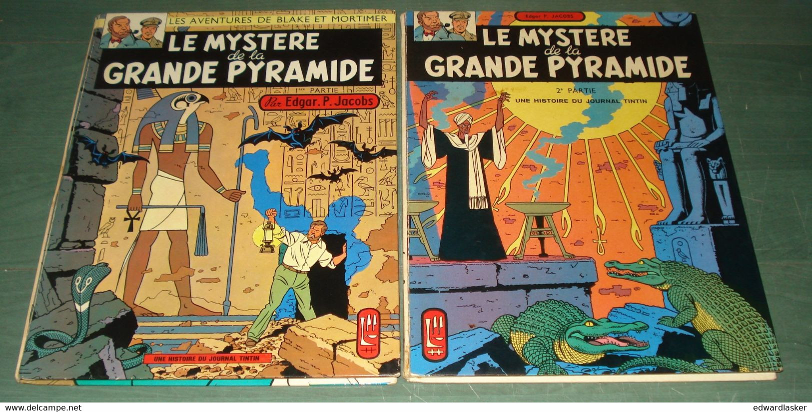 BLAKE Et MORTIMER : Le Mystère De La Grande Pyramide /Jacobs - Tome 1 Et 2 - 1969 - Blake Et Mortimer