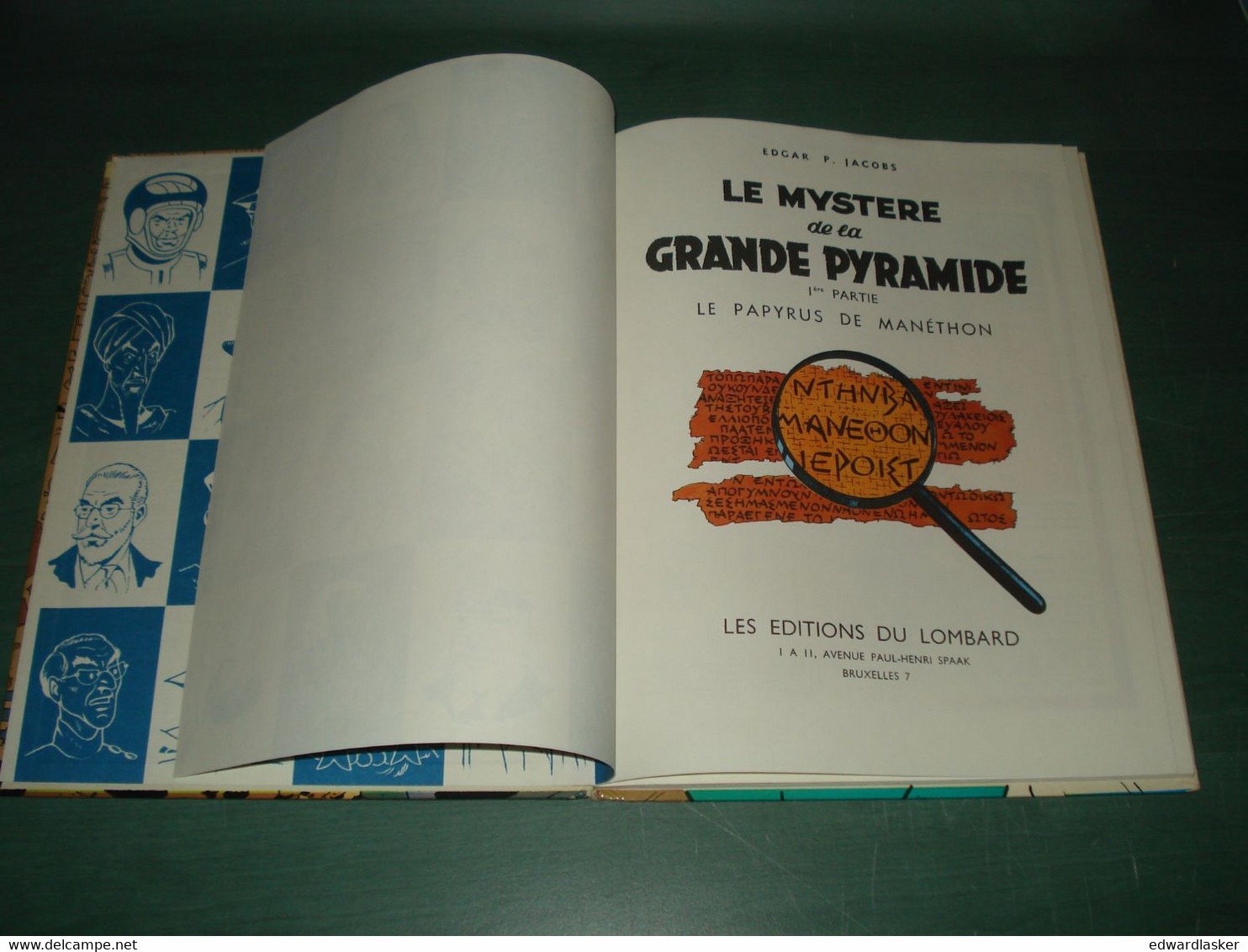 BLAKE Et MORTIMER : Le Mystère De La Grande Pyramide /Jacobs - Tome 1 Et 2 - 1969 - Blake Et Mortimer