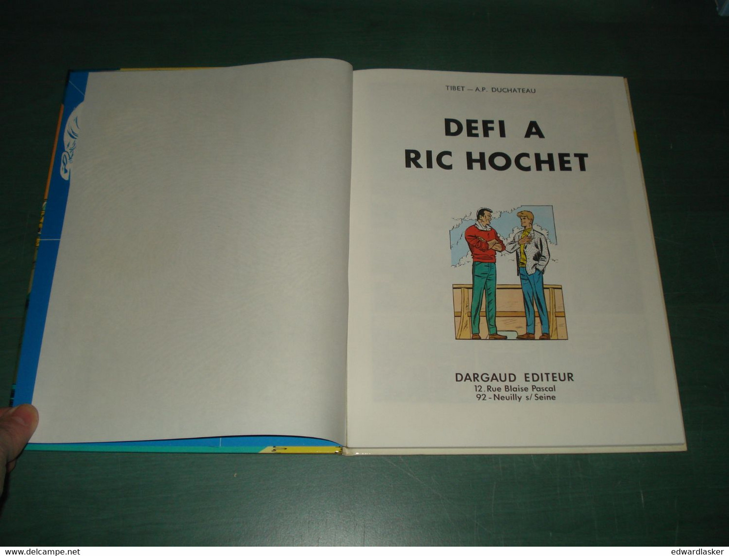 RIC HOCHET 3 : Défi à Ric Hochet /Tibet Duchateau - Dargaud - Réédition 1978 - Ric Hochet