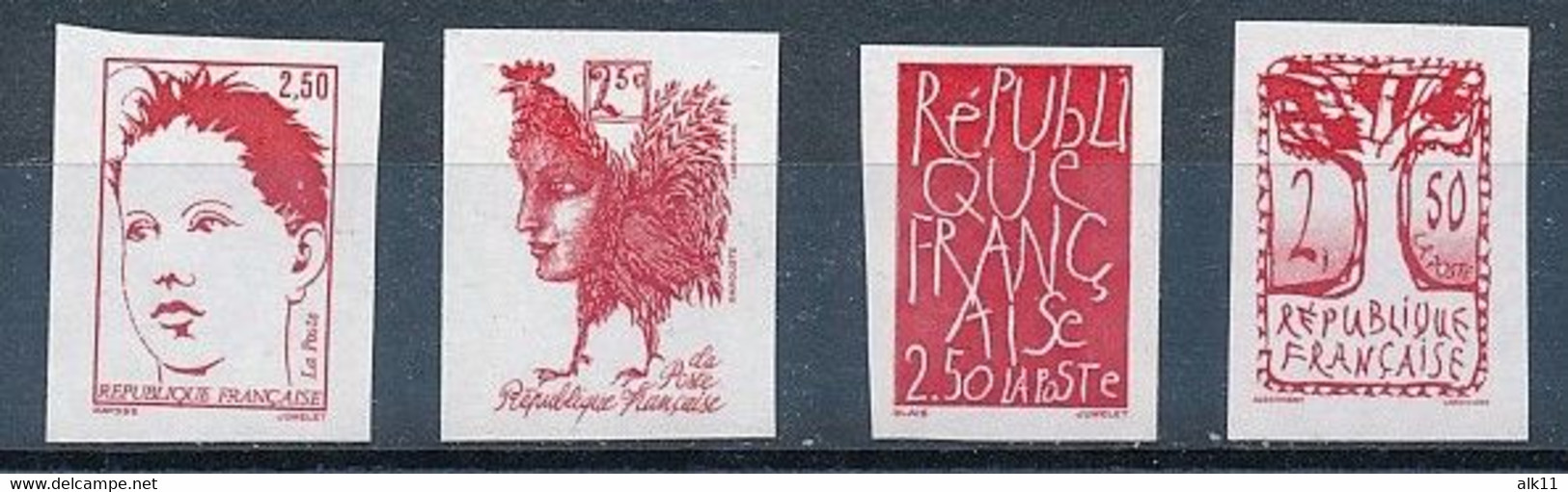 France 1992 - 2772-2774 Série Non-dentelée Bicentenaire - Neuf - Neufs