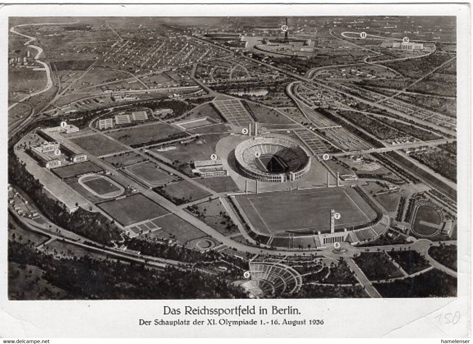 49824 - Deutsches Reich - 1936 - 6Pfg. Sommerolympiade A. Kte. M. MaschStpl. BERLIN - AUSSTELLUNG DEUTSCHLAND -> N'berg - Sommer 1936: Berlin