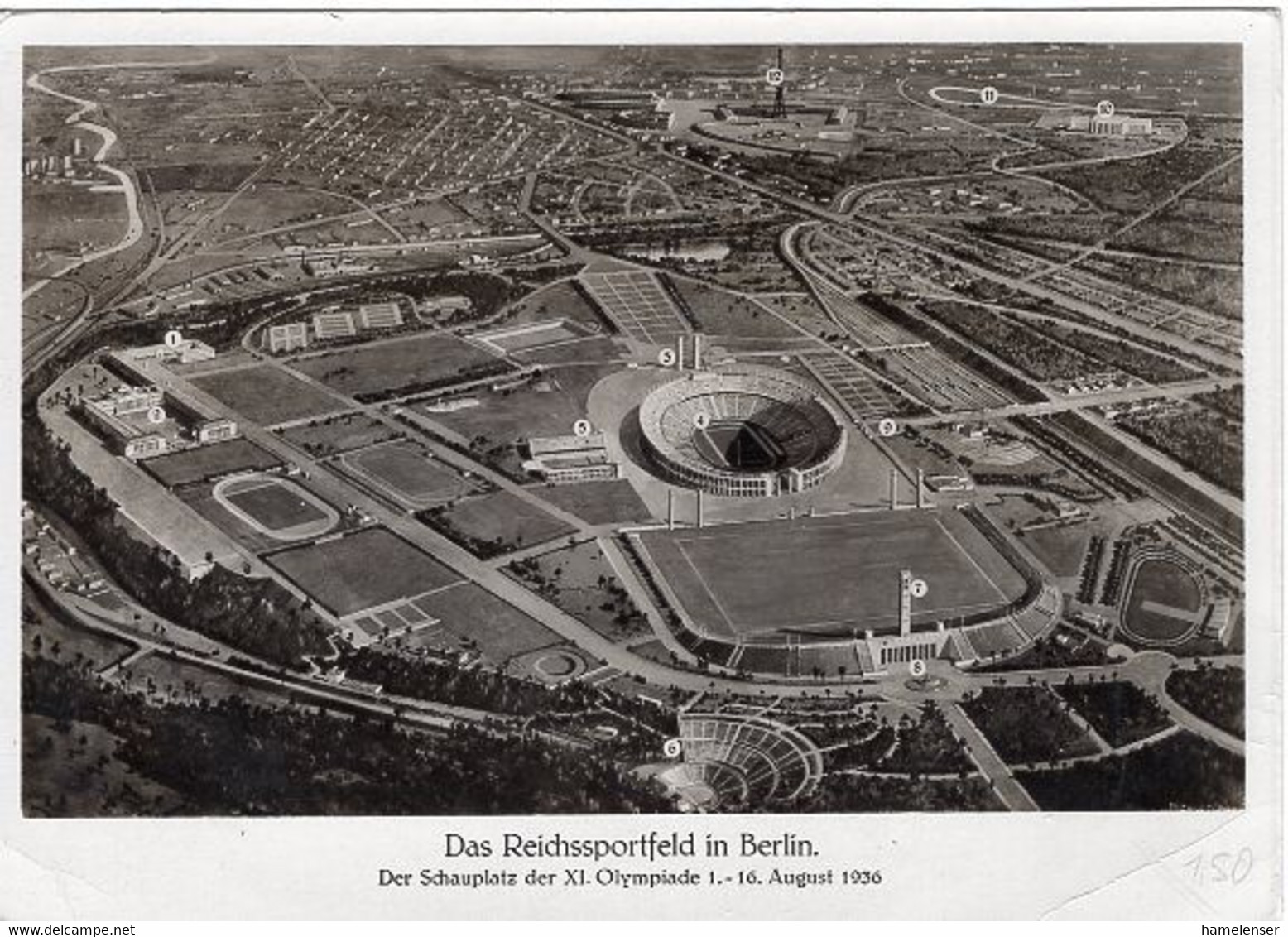 49824 - Deutsches Reich - 1936 - 6Pfg. Sommerolympiade A. Kte. M. MaschStpl. BERLIN - AUSSTELLUNG DEUTSCHLAND -> N'berg - Verano 1936: Berlin