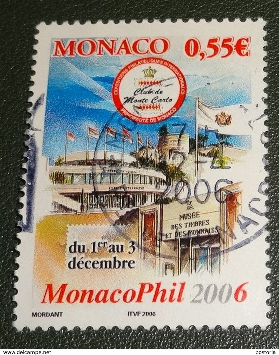 Monaco - 2006 - Michel 2778 - Gebruikt - Cancelled - MONACOPHIL - Postzegeltentoonstelling - Club De Monte Carlo - Gebraucht