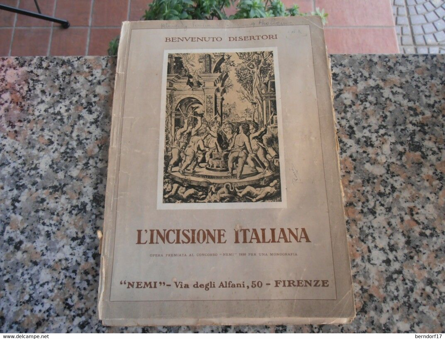 L'INCISIONE ITALIANA - BENVENUTO DISERTORI - 1931 - Arte, Architettura