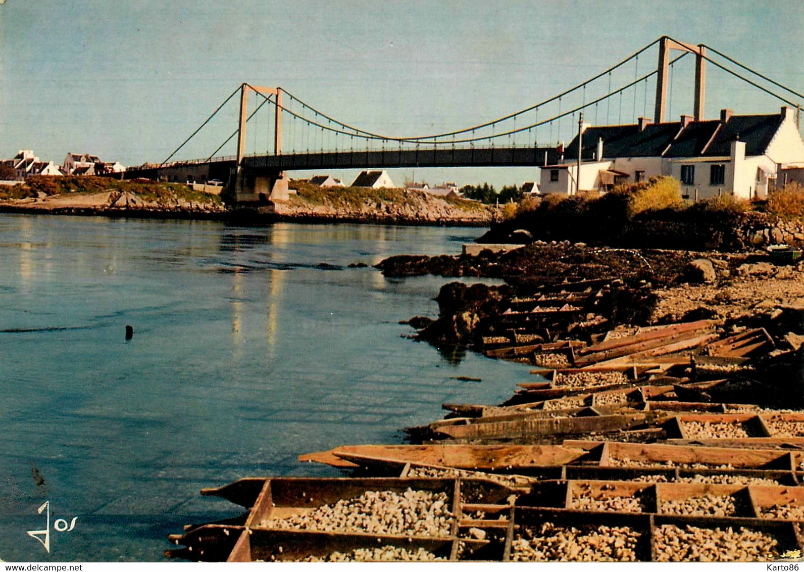 Pont Lorois * étel Belz * La Rivière Et Les Parcs à Huitres * Ostréiculture - Etel