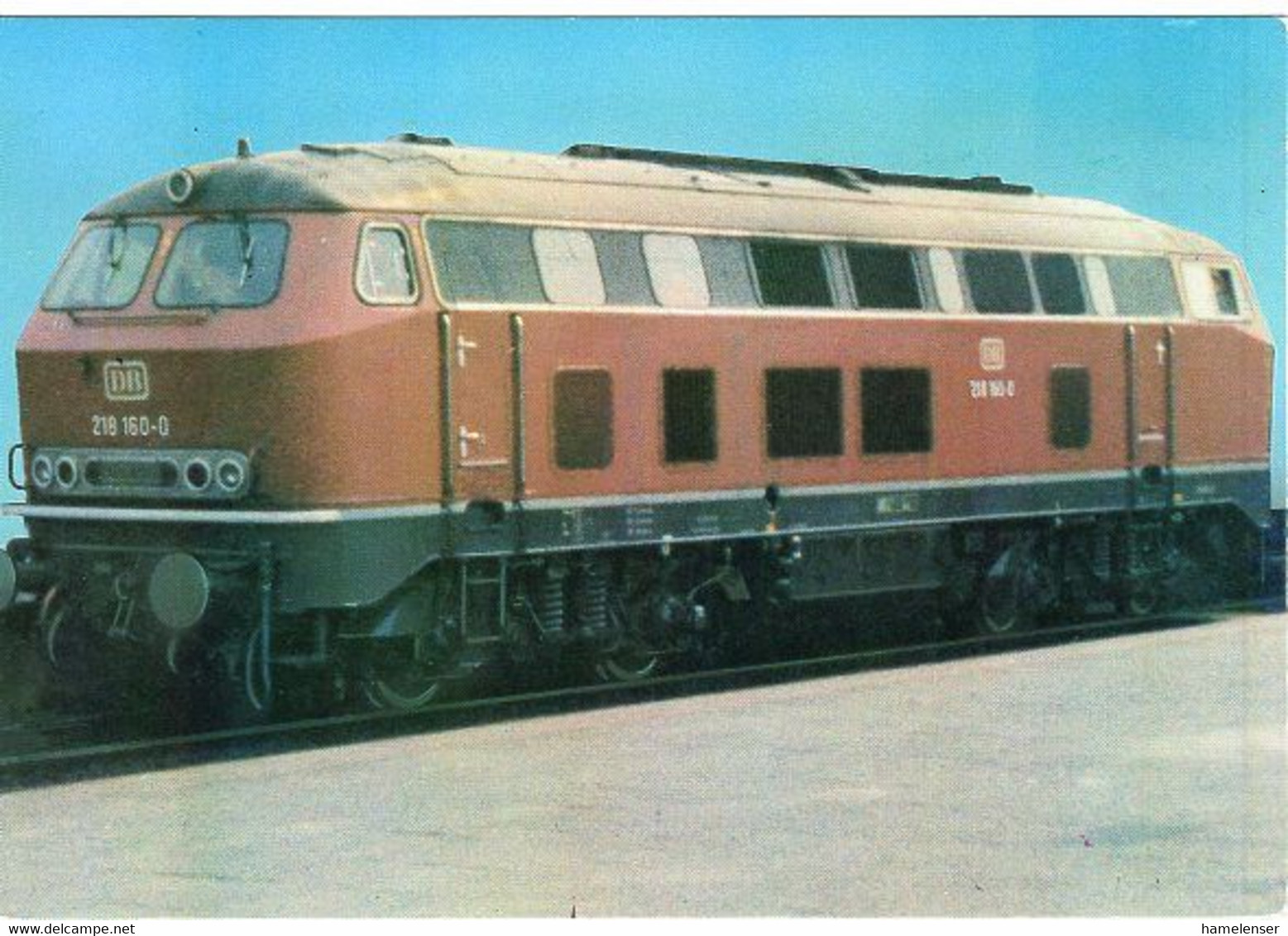 49895 - Bund - 1980 - 60Pfg. B&S PGA-Kte., Rs. Diesellok BR 218, Ungebraucht - Trains