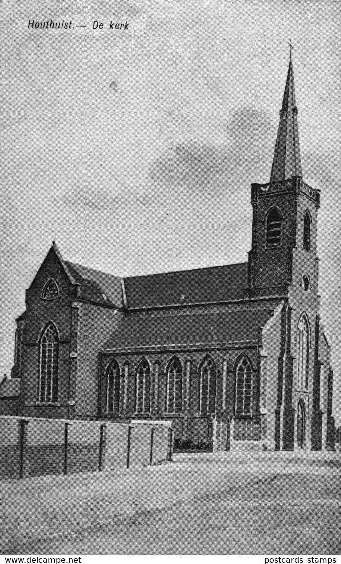 Houthulst, De Kerk, Um 1910/20 - Houthulst