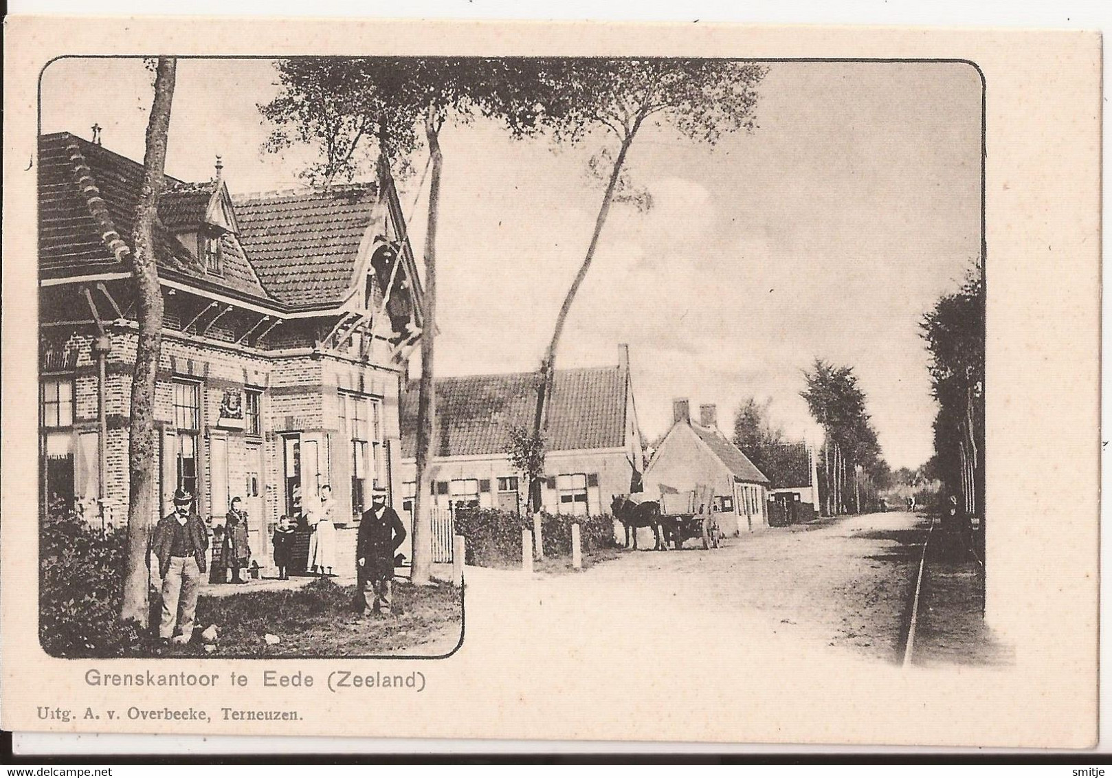 EEDE GEM. SLUIS CA. 1905 - DOUANE-KANTOOR GRENS MALDEGEM - GEANIMEERD - UITG. OVERBEEKE TERNEUZEN - Sluis