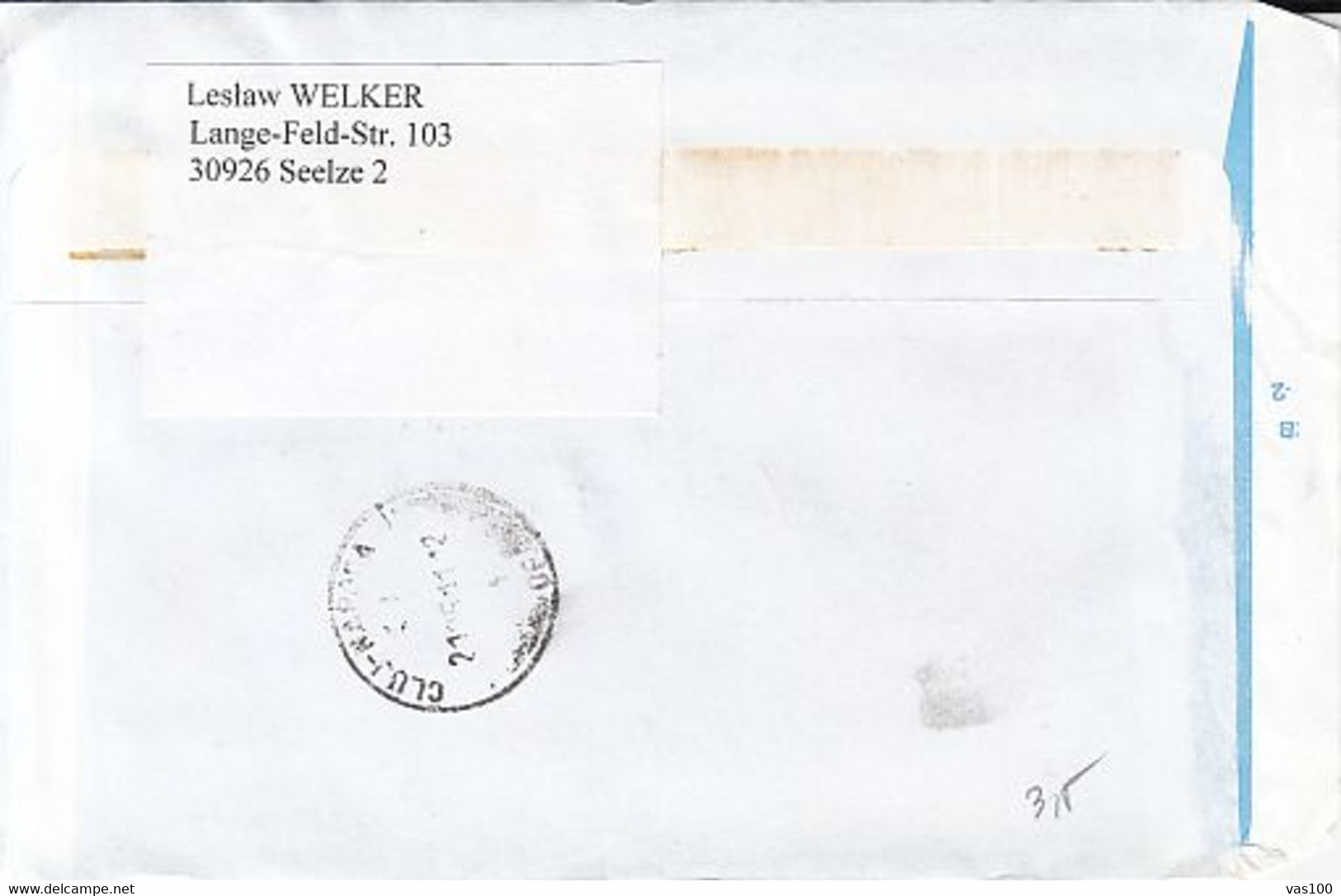 CRANE SPECIAL POSTMARK, MINERALS STAMP ON COVER, 2011, POLAND - Cartas & Documentos